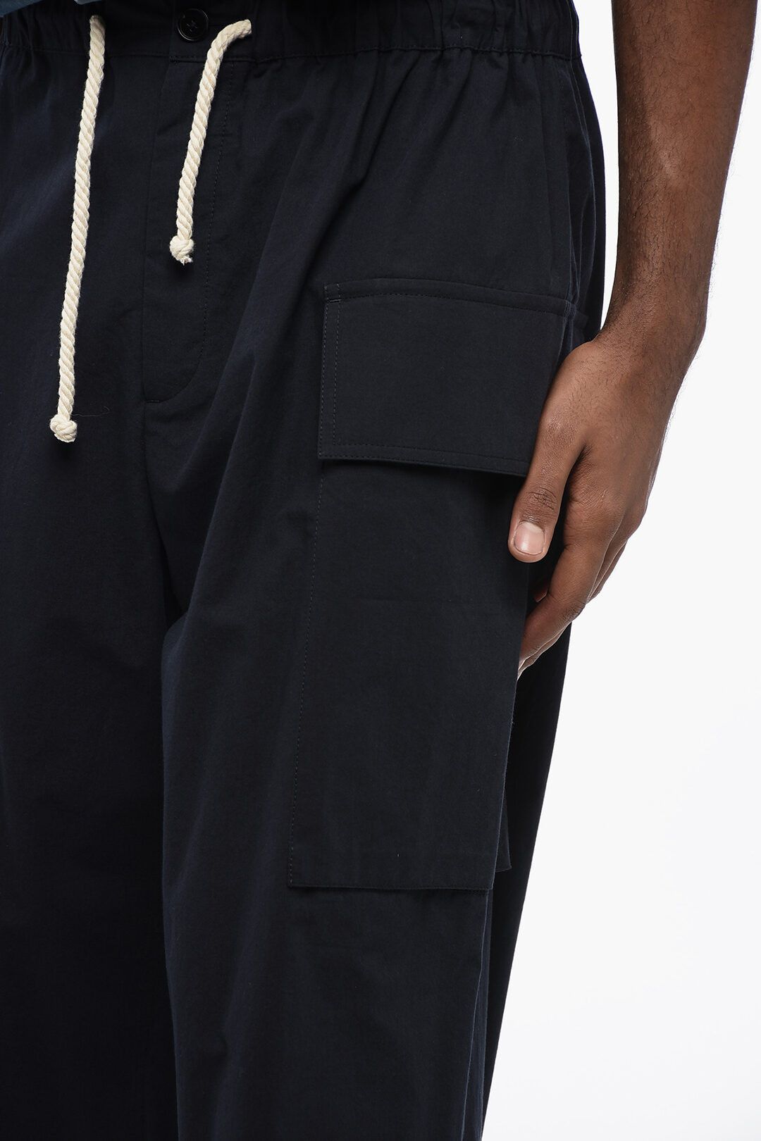 Jil Sander og1mm0625 Cotton Cargo Short in Dark Blue Size US 34 / EU 50 - 3 Thumbnail