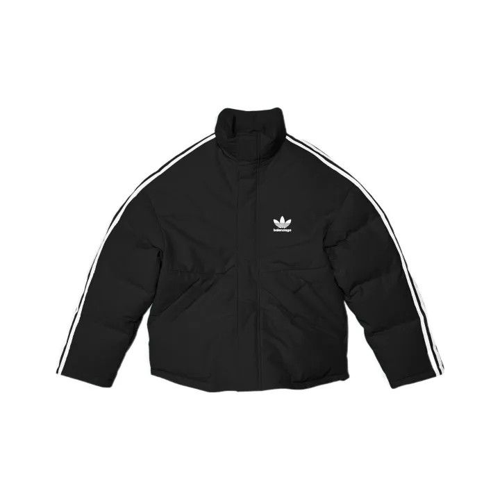 Balenciaga Balenciaga x Adidas Originals Striped Logo Puffer Jacket 0079 Size US L / EU 52-54 / 3 - 1 Thumbnail