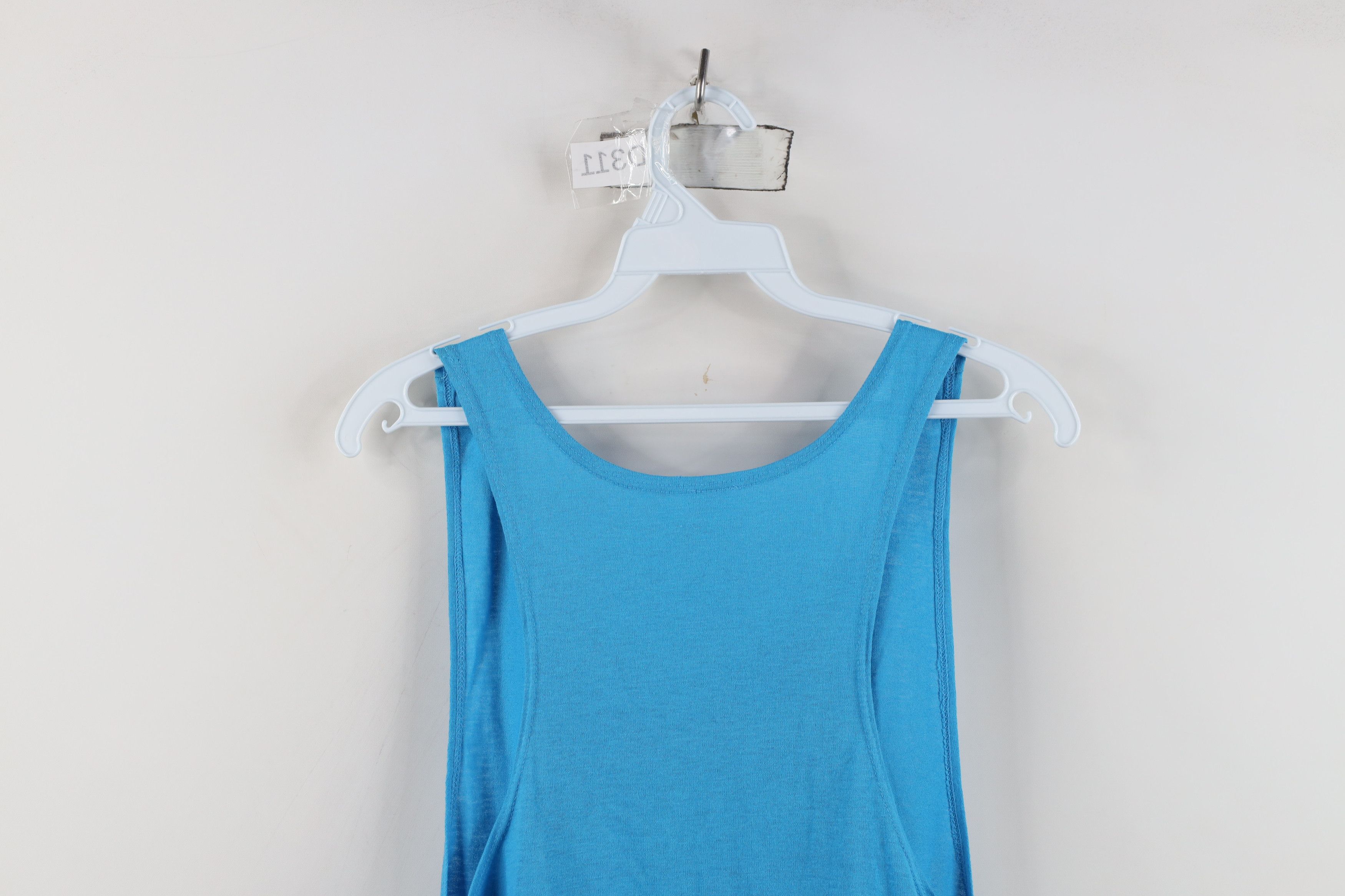 Vintage Vintage 90s Streetwear Blank Gym Tank Top T-Shirt Blue USA Size US L / EU 52-54 / 3 - 12 Thumbnail