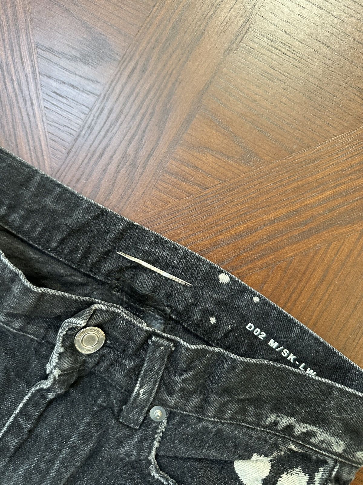 Saint Laurent Paris 16SS Bleach Crash Denim Size US 28 / EU 44 - 2 Thumbnail