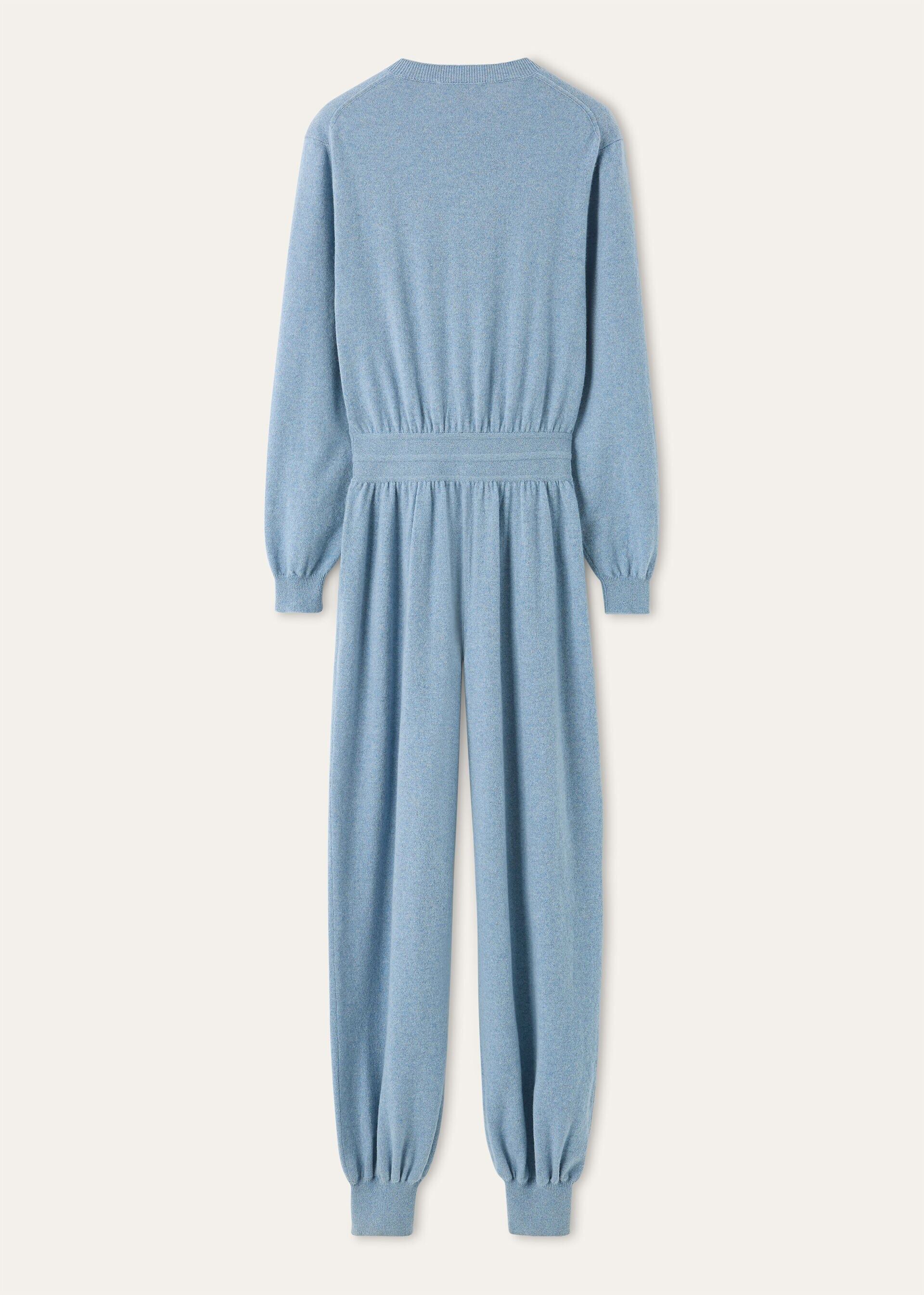 Loro Piana os11x0426 FAQ9868 Classic Jumpsuit in Airy Sky Melange Size 26" / US 2 / IT 38 - 6 Thumbnail