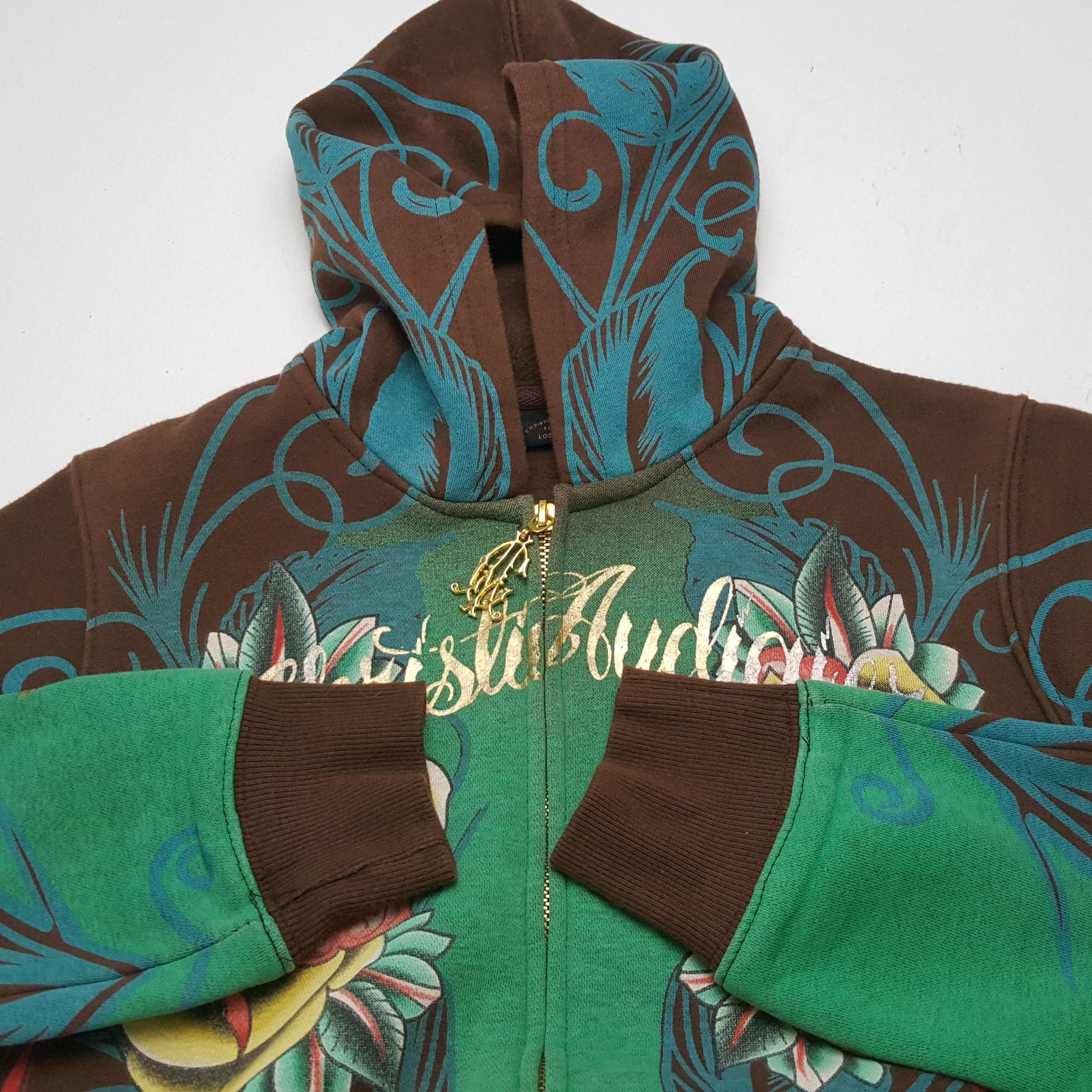 Christian Audigier Christian Audigier Ed Hardy Style Rare Skulls Zipper Hoodies Size XS / US 0-2 / IT 36-38 - 8 Thumbnail