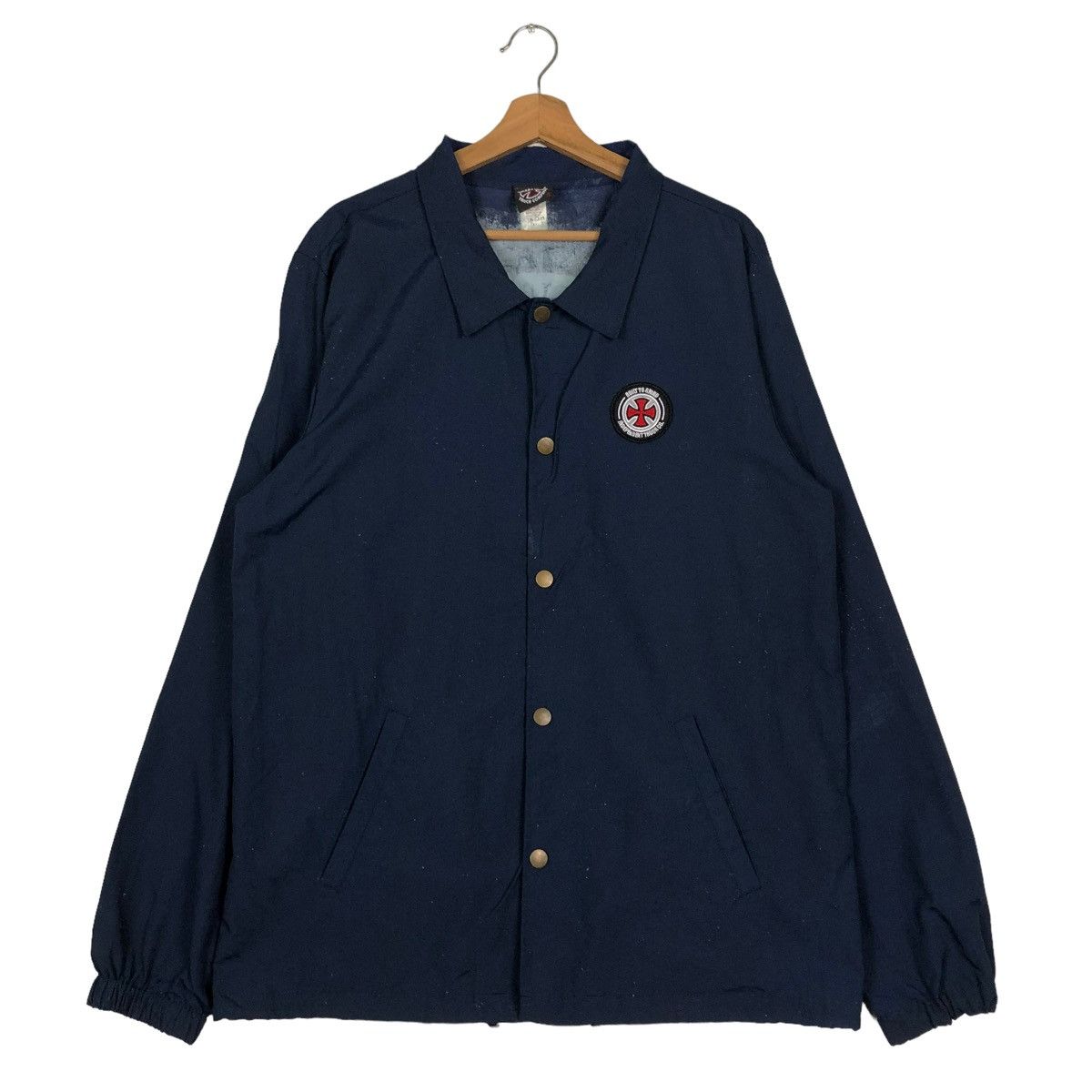 Independent Trading Co. 🔥VINTAGE BUTTON JACKET INDEPENDENT TRUCK CO BIG LOGO Size US M / EU 48-50 / 2 - 2 Thumbnail