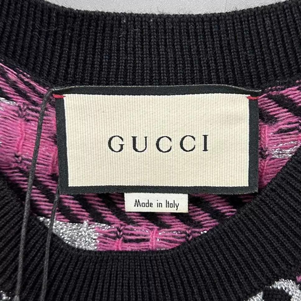 Gucci GUCCI GG Monogram Knit Short Sleeve Top L Size L / US 10 / IT 46 - 5 Thumbnail
