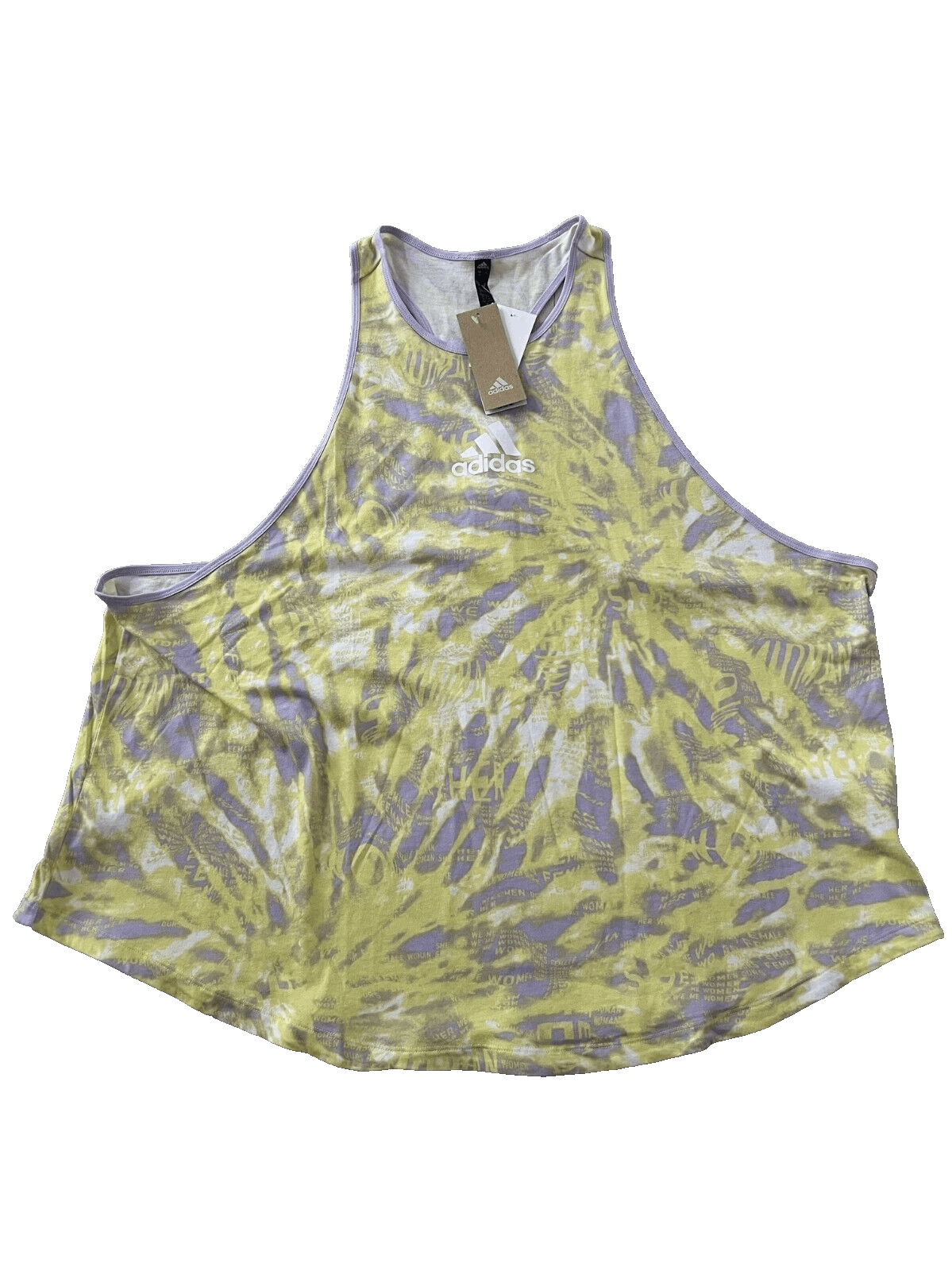 Adidas Adidas GK5145 University Tank Top Purple / Yellow ( 3X ) Size 3XL / US 20-22 - 2 Thumbnail
