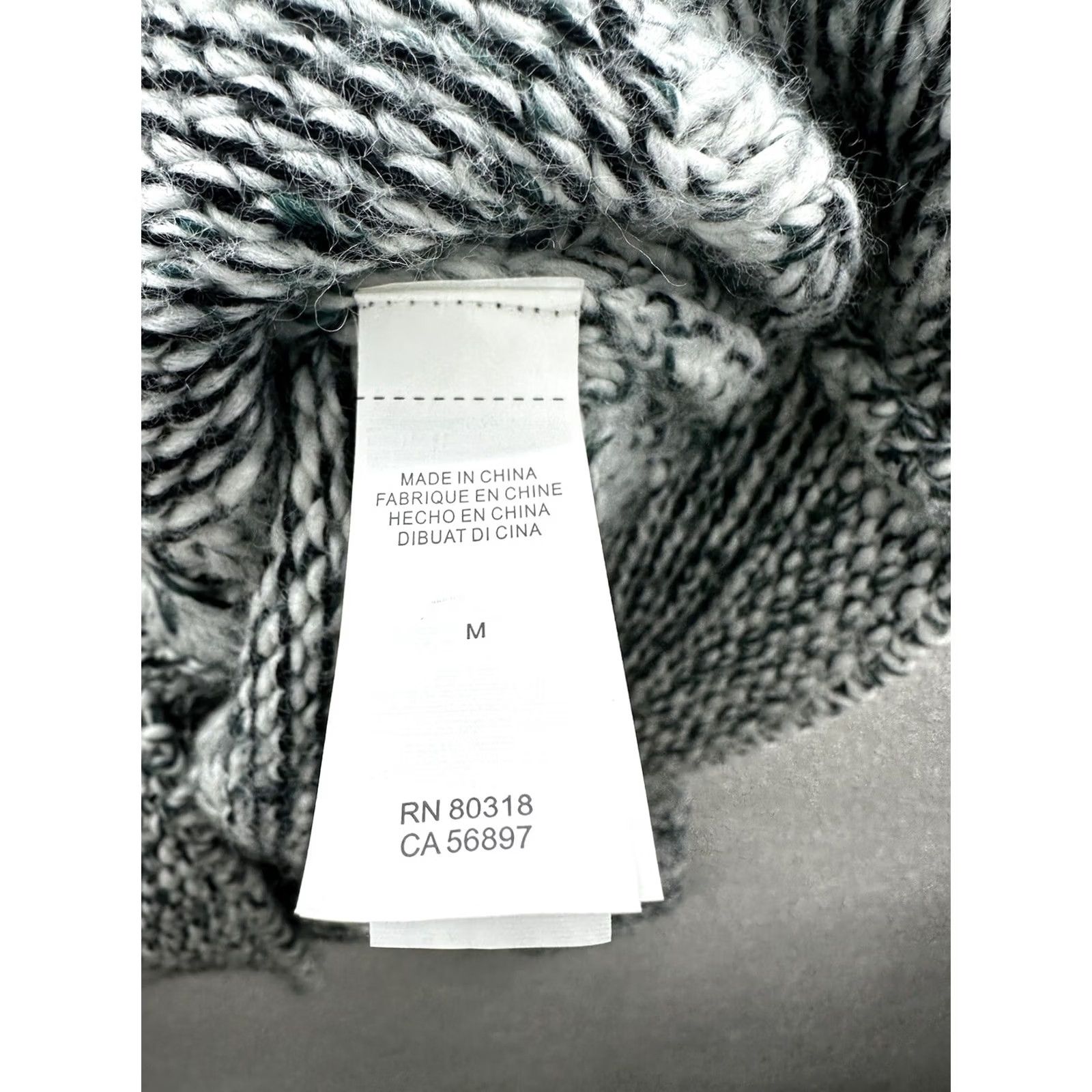 Lucky Brand Lucky Brand Womens Sweater Turtleneck Fringe Pullover White Green Geometric Knit M Regular Bohemian Furthest Improved Size M / US 6-8 / IT 42-44 - 6 Thumbnail