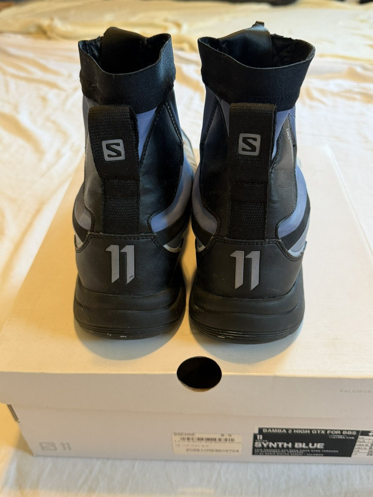 11 By Boris Bidjan Saberi × Salomon Bamba 2 High Synth Blue Size US 8.5 / EU 41-42 - 4 Thumbnail