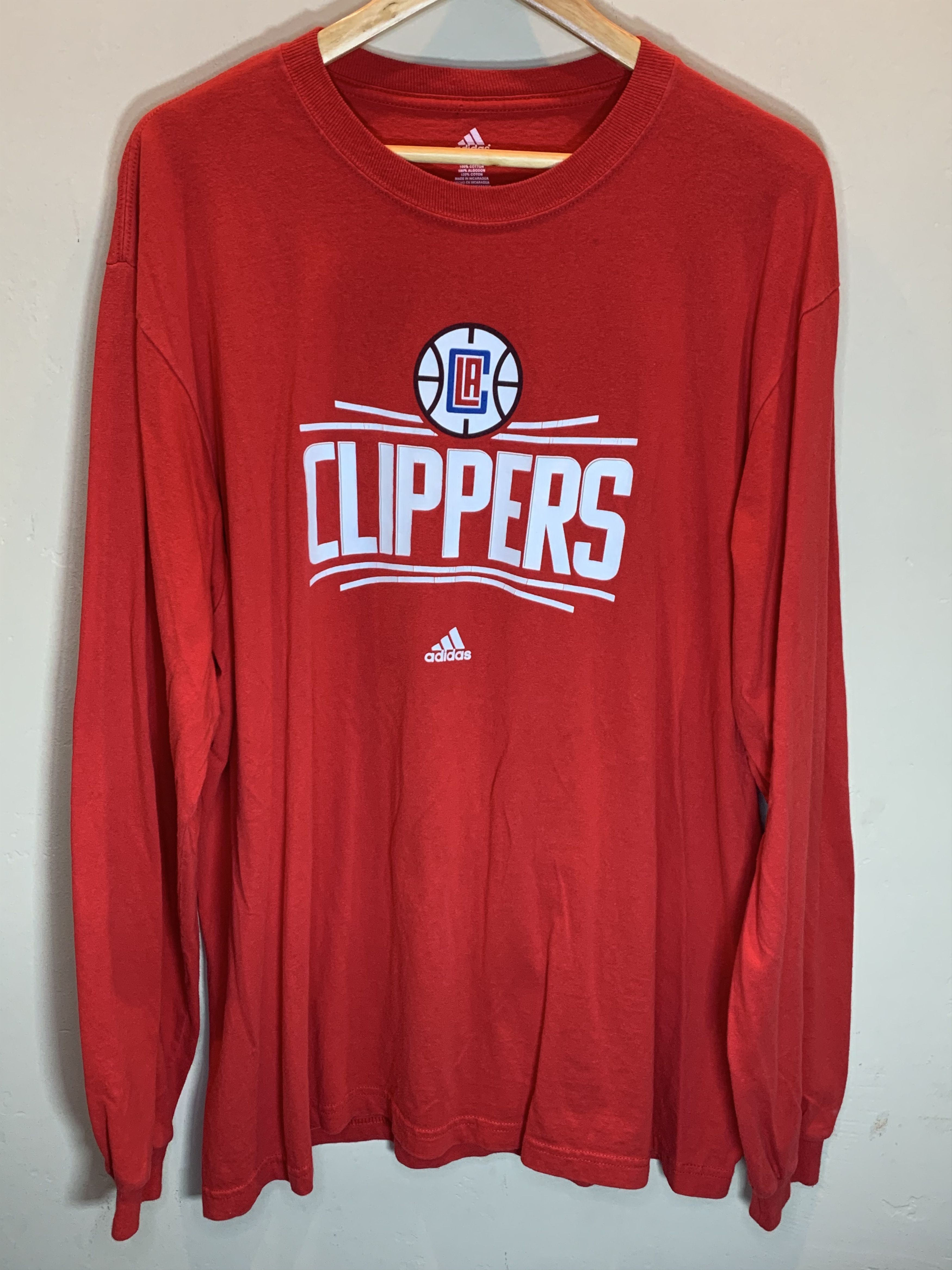Adidas RARE* Los Angeles Clippers LA NBA Basketball Adidas LS Shirt Size US XXL / EU 58 / 5 - 1 Thumbnail