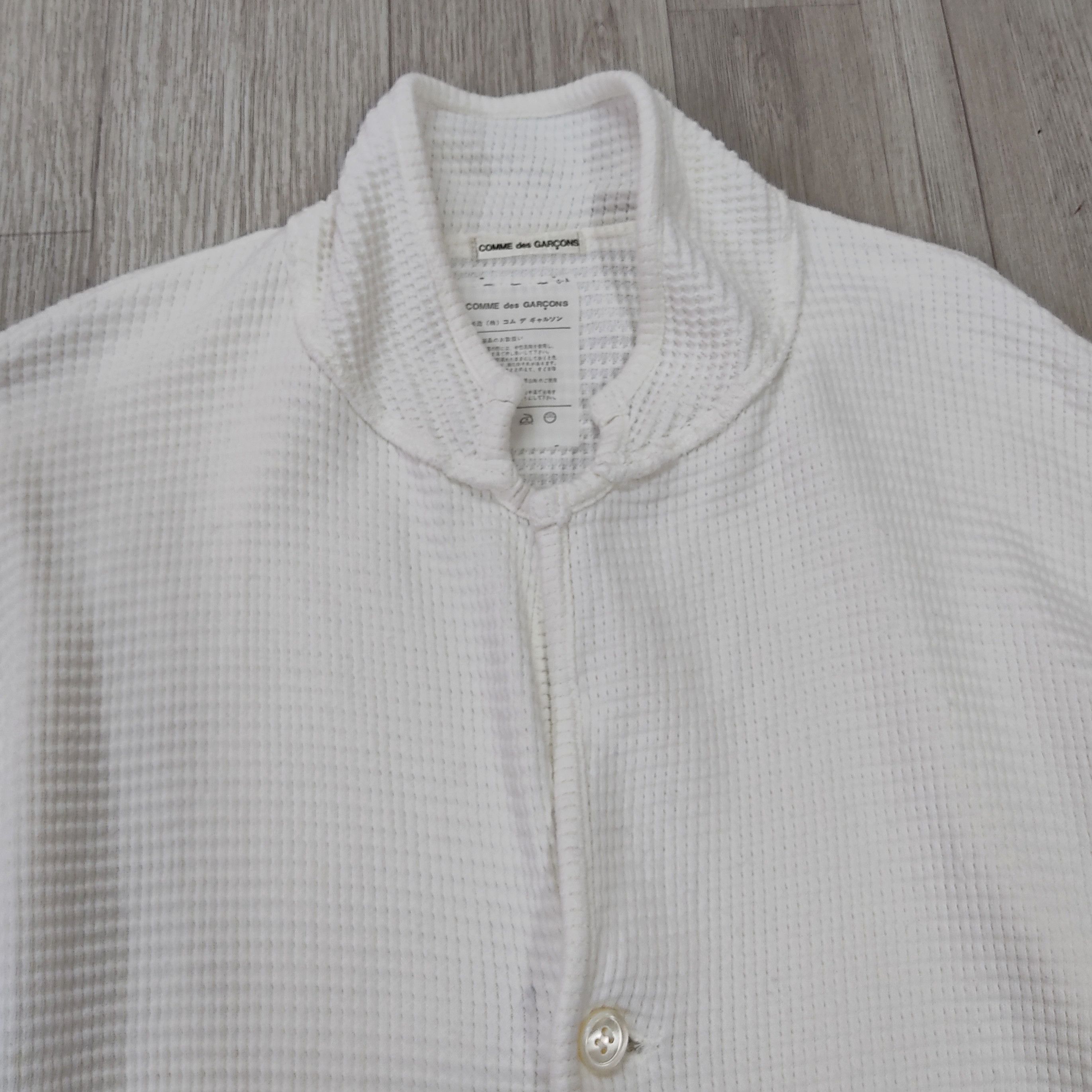 Comme des Garcons CDG Waffle Knit Button Up Cardigan Jacket Size US L / EU 52-54 / 3 - 5 Thumbnail