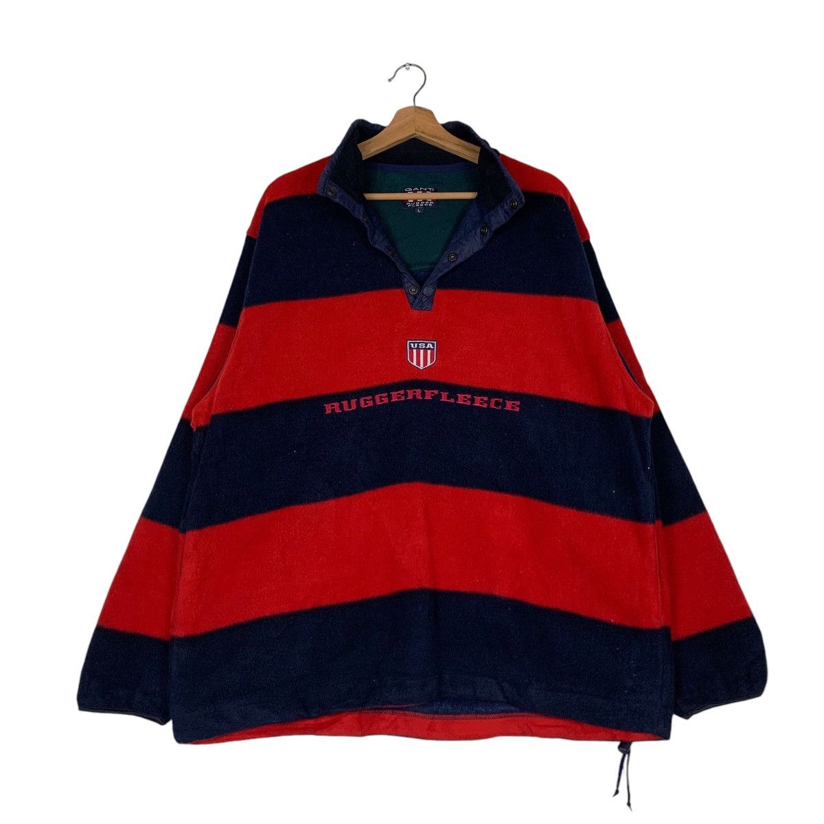 Gant Rugger GANT RUGGER FLEECE Embroidery Logo Half Button #1327-C60 Size US L / EU 52-54 / 3 - 9 Thumbnail