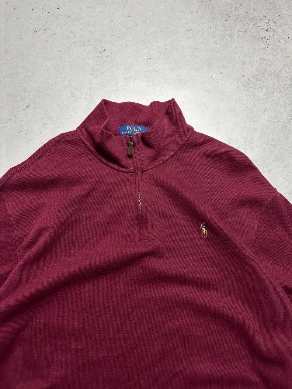 Polo Ralph Lauren × Vintage Vintage Polo Ralph Lauren Quarter Zip Sweater XL Size US XL / EU 56 / 4 - 3 Thumbnail