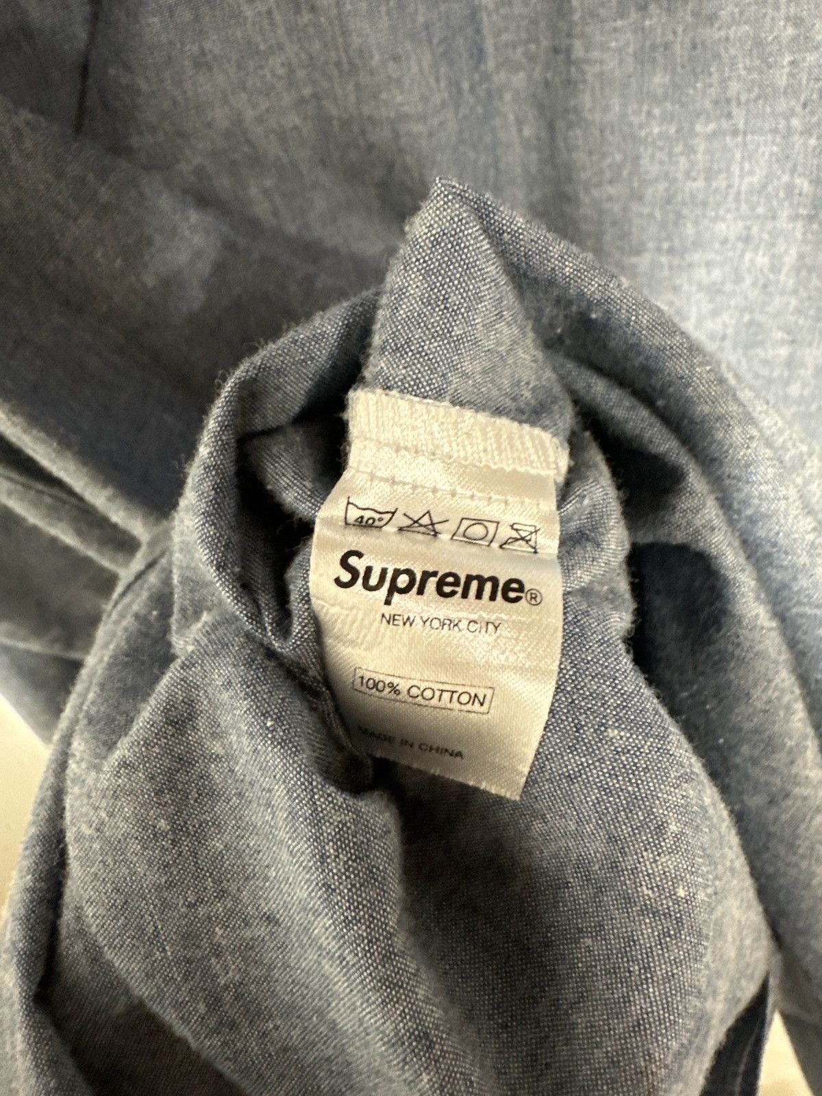 Supreme Supreme Button Up shirt Blue Large Size US L / EU 52-54 / 3 - 4 Thumbnail
