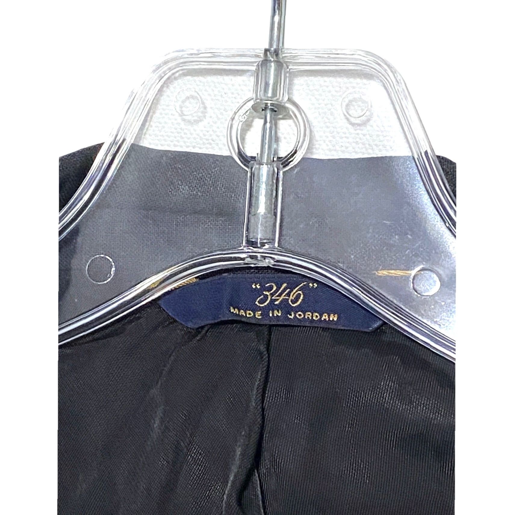 Brooks Brothers Brooks Brothers 346 2 Button Suit Jacket Mens 43R Stretch Business Formal Wool Spandex Black Notch Four-Button Sleeve Vintage Ivy League Peak 2 Piece Size 42R - 7 Thumbnail