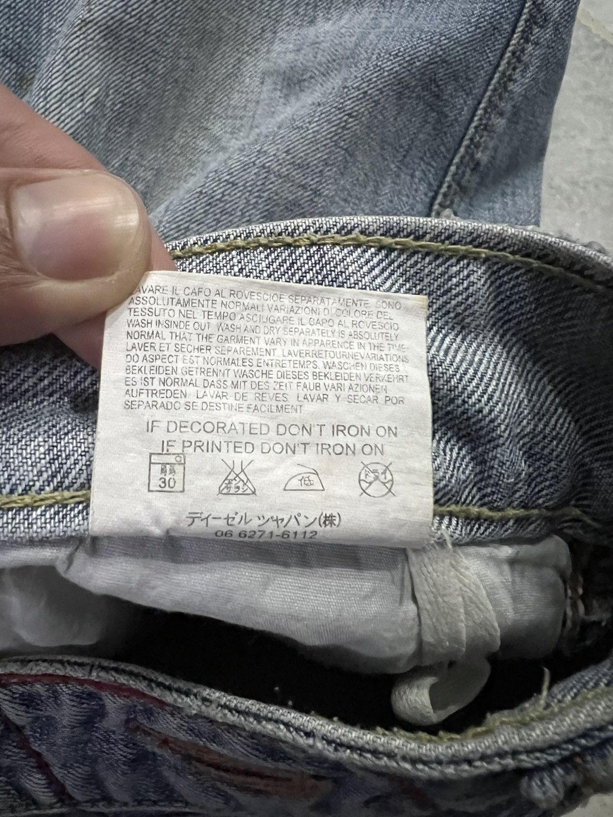 Diesel 💥FLARE💥DIESEL INDUSTRY WASHED FADED JEANS Size US 31 - 19 Thumbnail