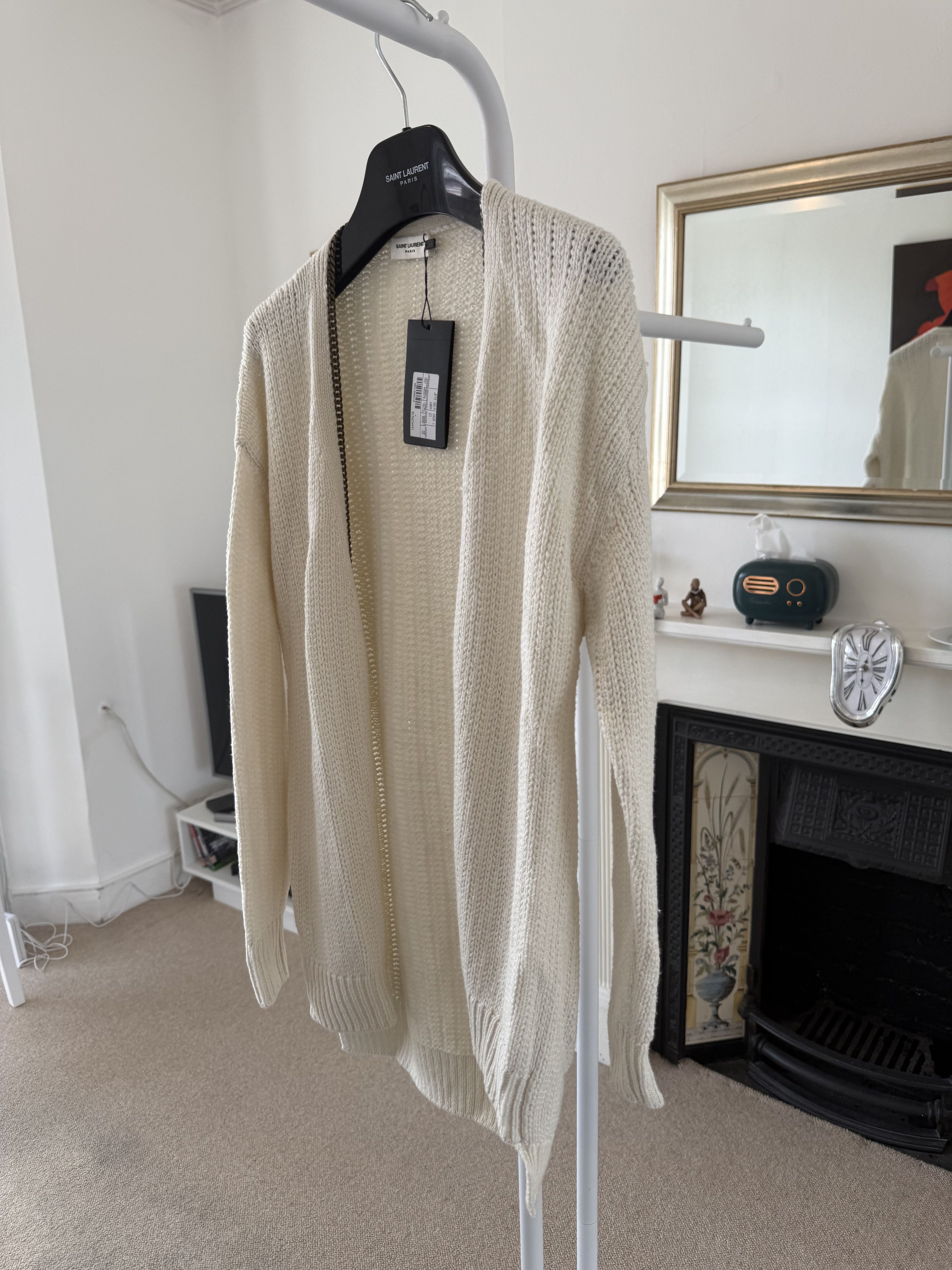 Saint Laurent Paris Saint Laurent Chain Open Knit Sweater Size XS / US 0-2 / IT 36-38 - 4 Thumbnail