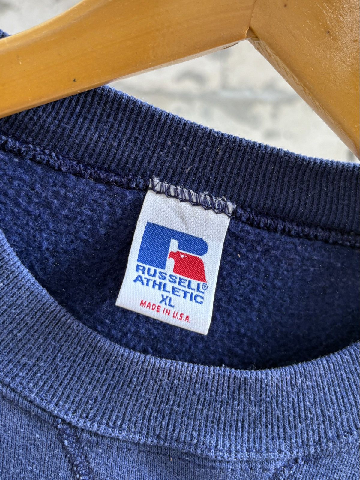 Vintage Blue Faded Aphex Twin Russell Sweatshirt Size US XL / EU 56 / 4 - 3 Thumbnail