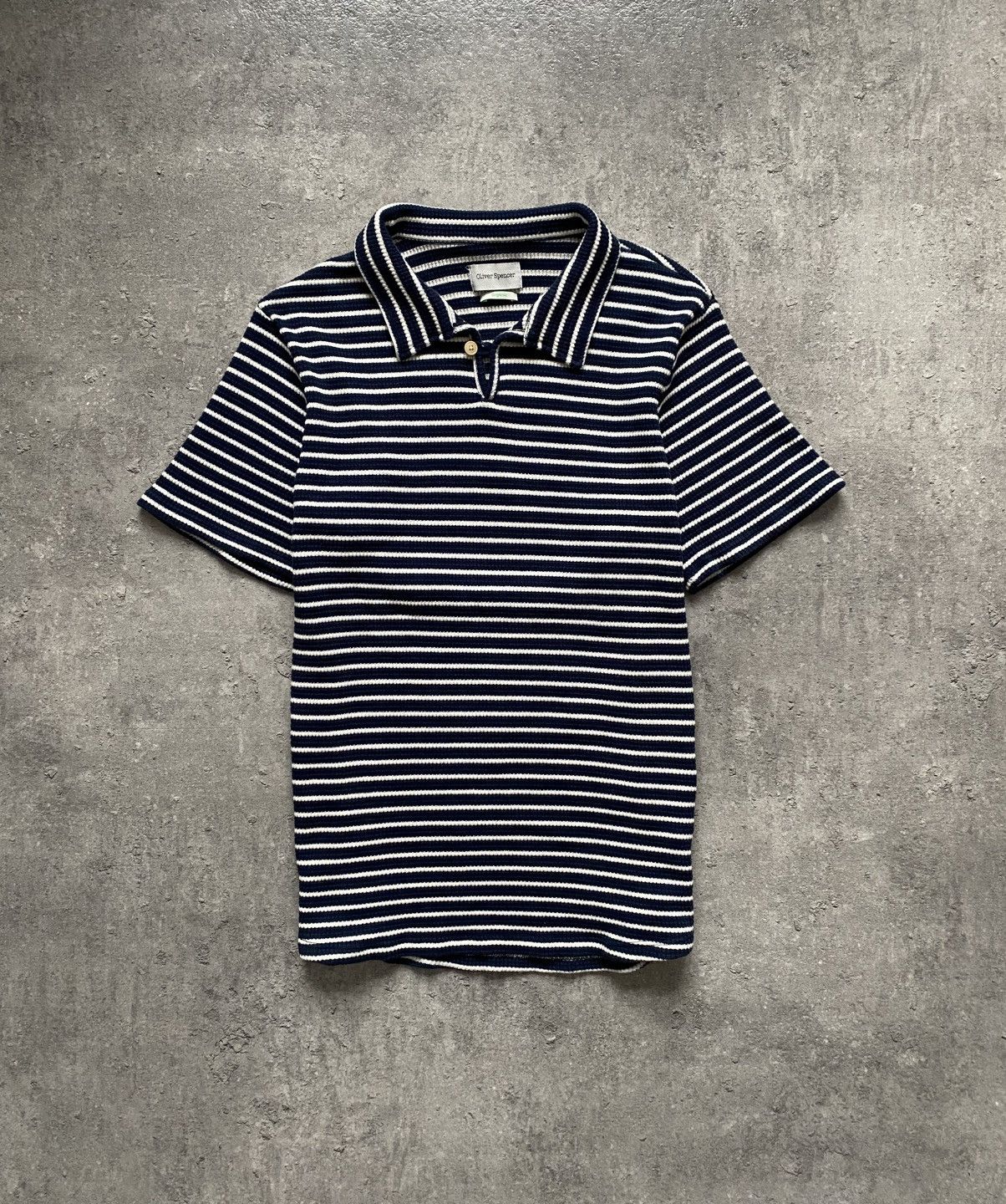 Japanese Brand Oliver Spencer - Hawthorn Organic Cotton Polo Shirt Size US XL / EU 56 / 4 - 1 Thumbnail