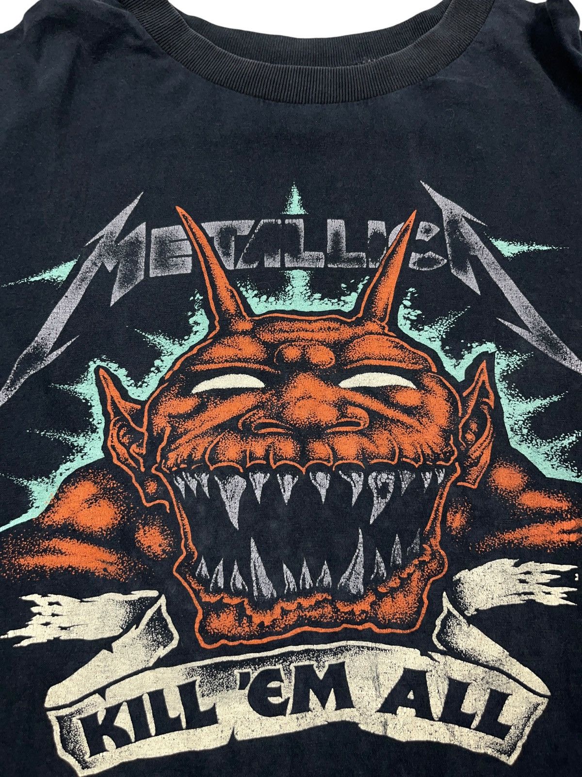 Metallica Vintage 90s Metallica Kill Em All T-shirt Slayer Pantera Size US XL / EU 56 / 4 - 4 Thumbnail