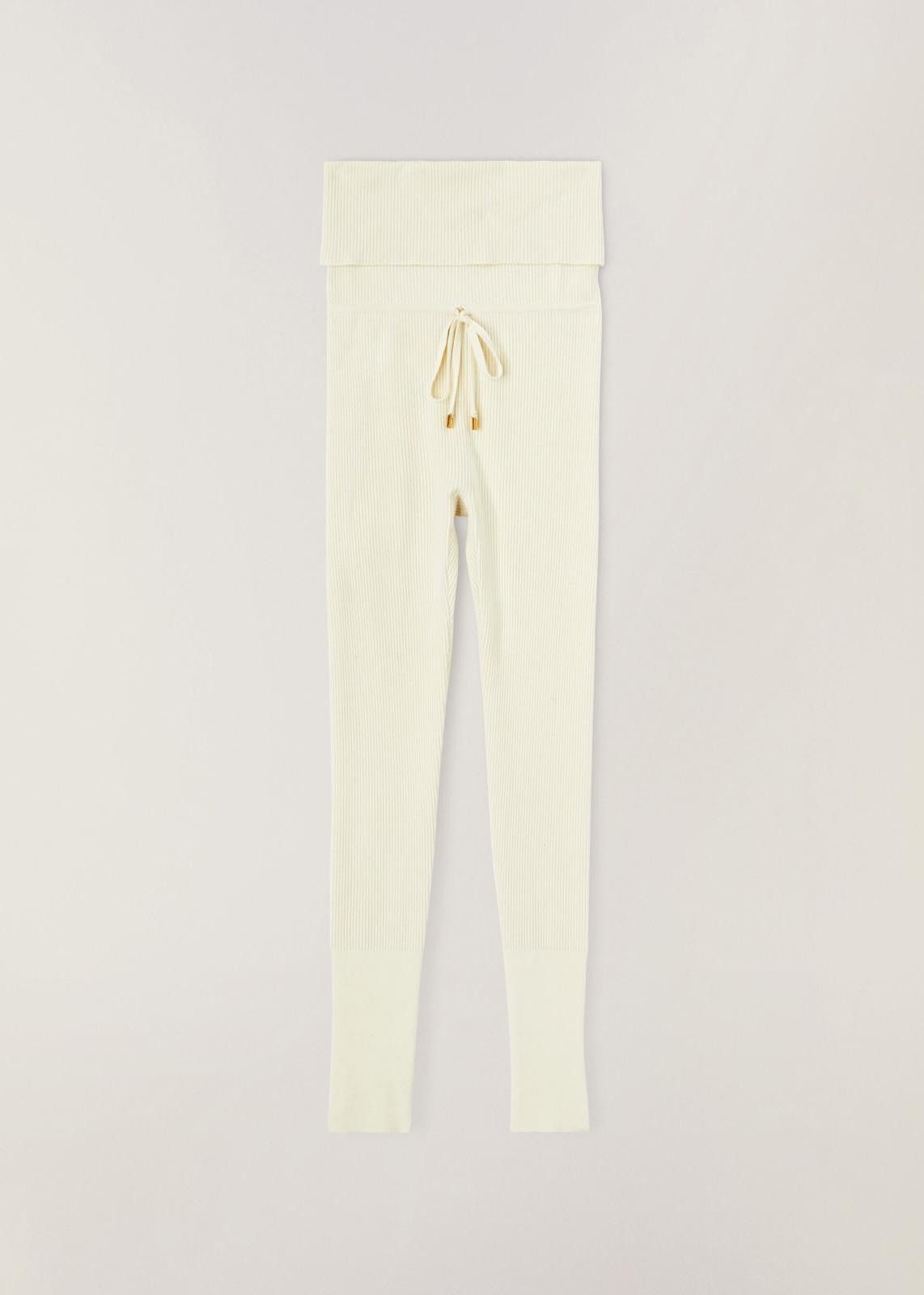 Loro Piana o1srvl11e0125 Diavolezza Virgin Wool Leggings in White Size 26" / US 2 / IT 38 - 1 Thumbnail