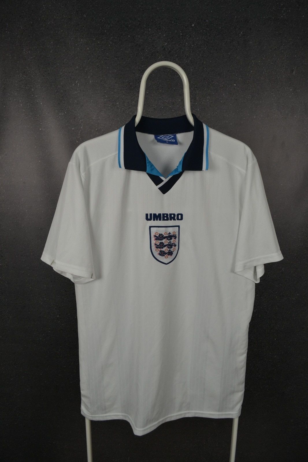 England Umbro vintage 1995 1996 home soccer jersey Euro