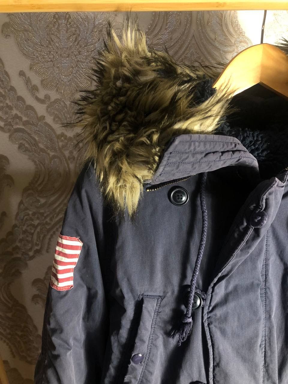 Denim & Supply Ralph Lauren VINTAGE POLO RALPH LAUREN USA FLAG JACKET DESIGNER RETRO 90s Size US L / EU 52-54 / 3 - 4 Thumbnail