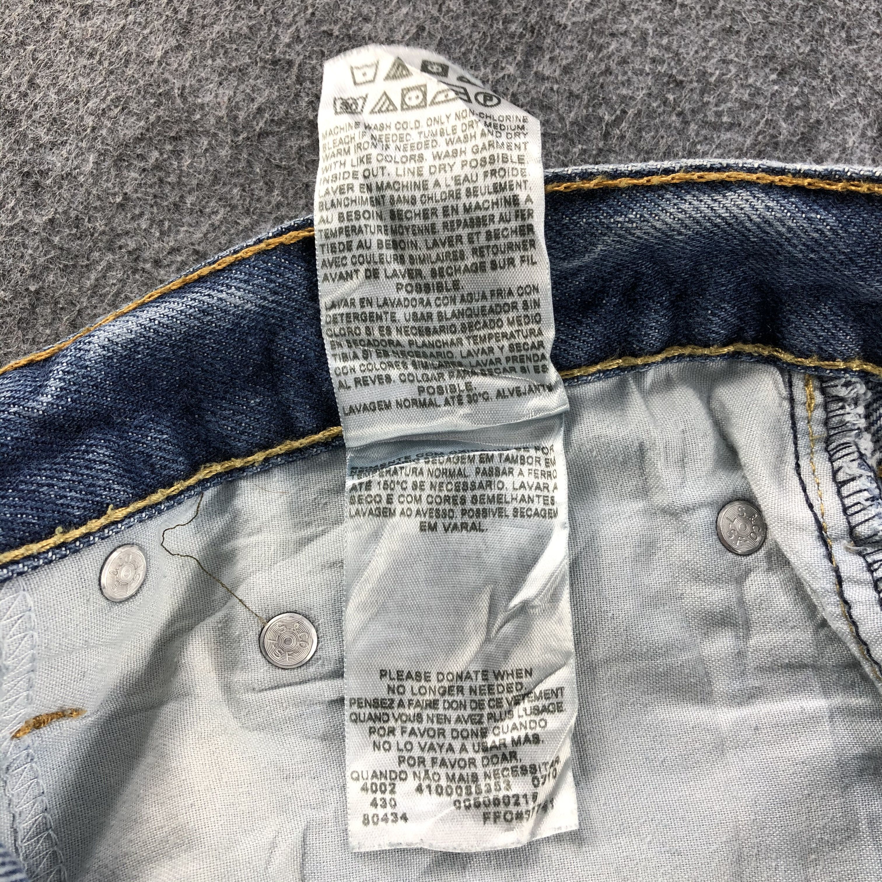 Levi's Blue Wash Vintage Levis 505 Jeans-J1149 Size US 40 / EU 56 - 11 Thumbnail