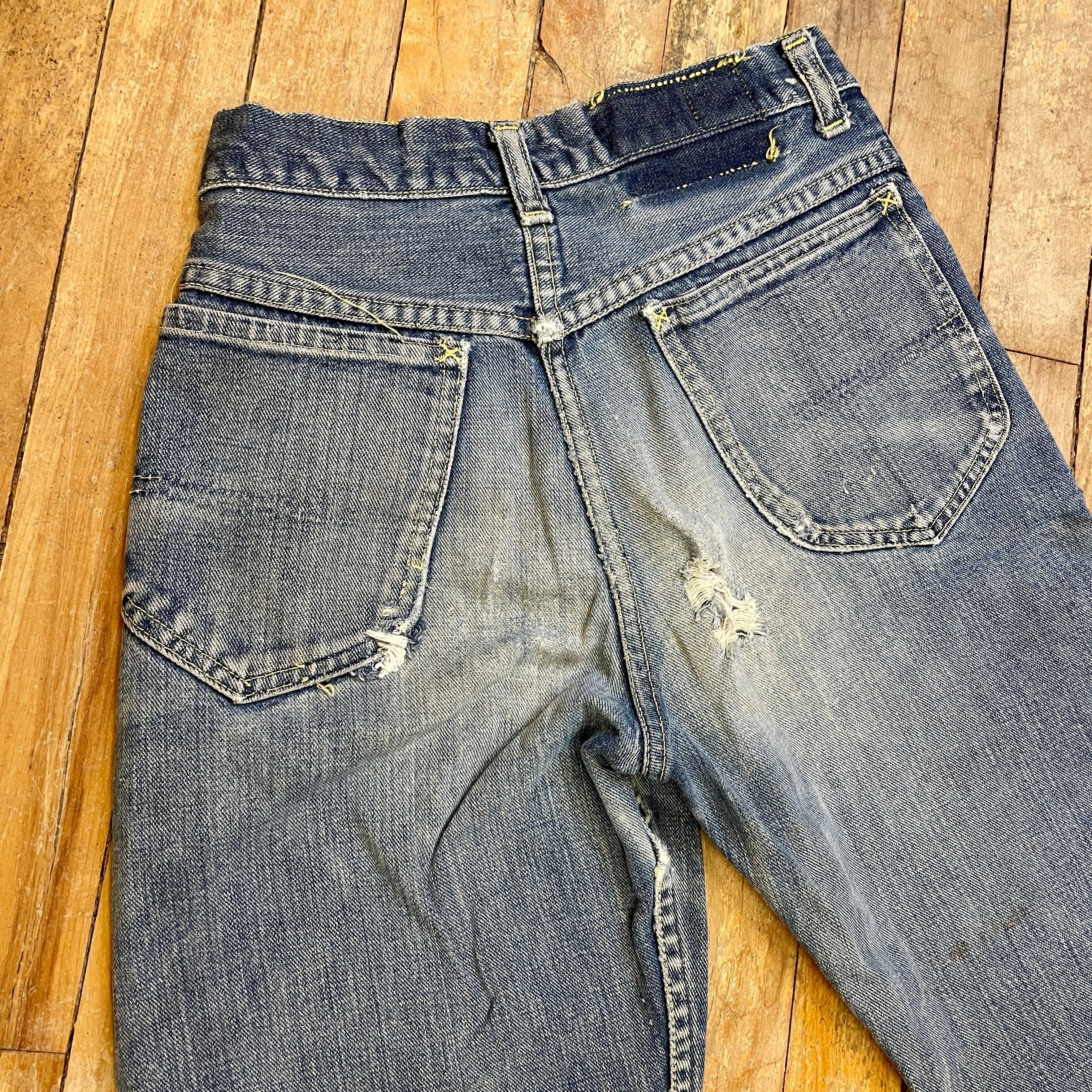 Lee 1950s Union Made In USA Lee Riders True Vintage Crotch Rivet Blue Jeans Size XS Size US 26 / EU 42 - 6 Thumbnail