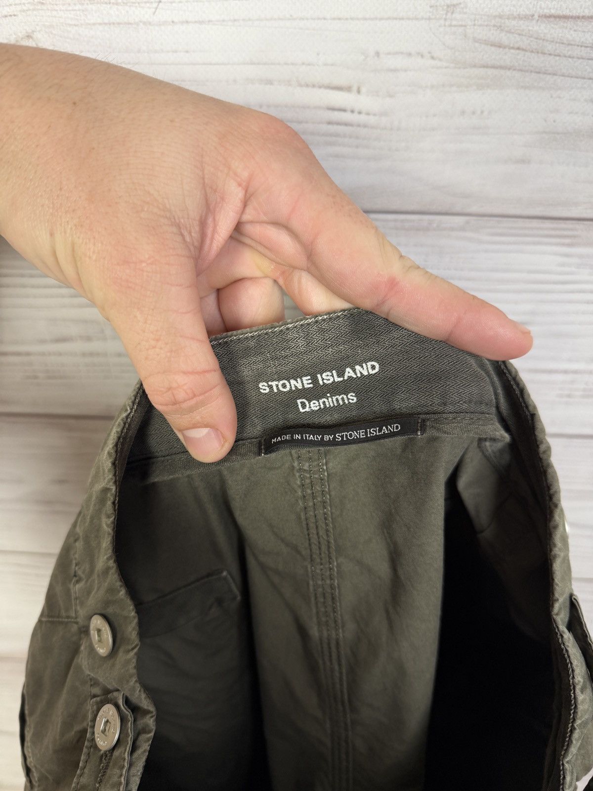 Stone Island Vintage Stone Island Denim Cargo Pants Size US 33 - 11 Thumbnail