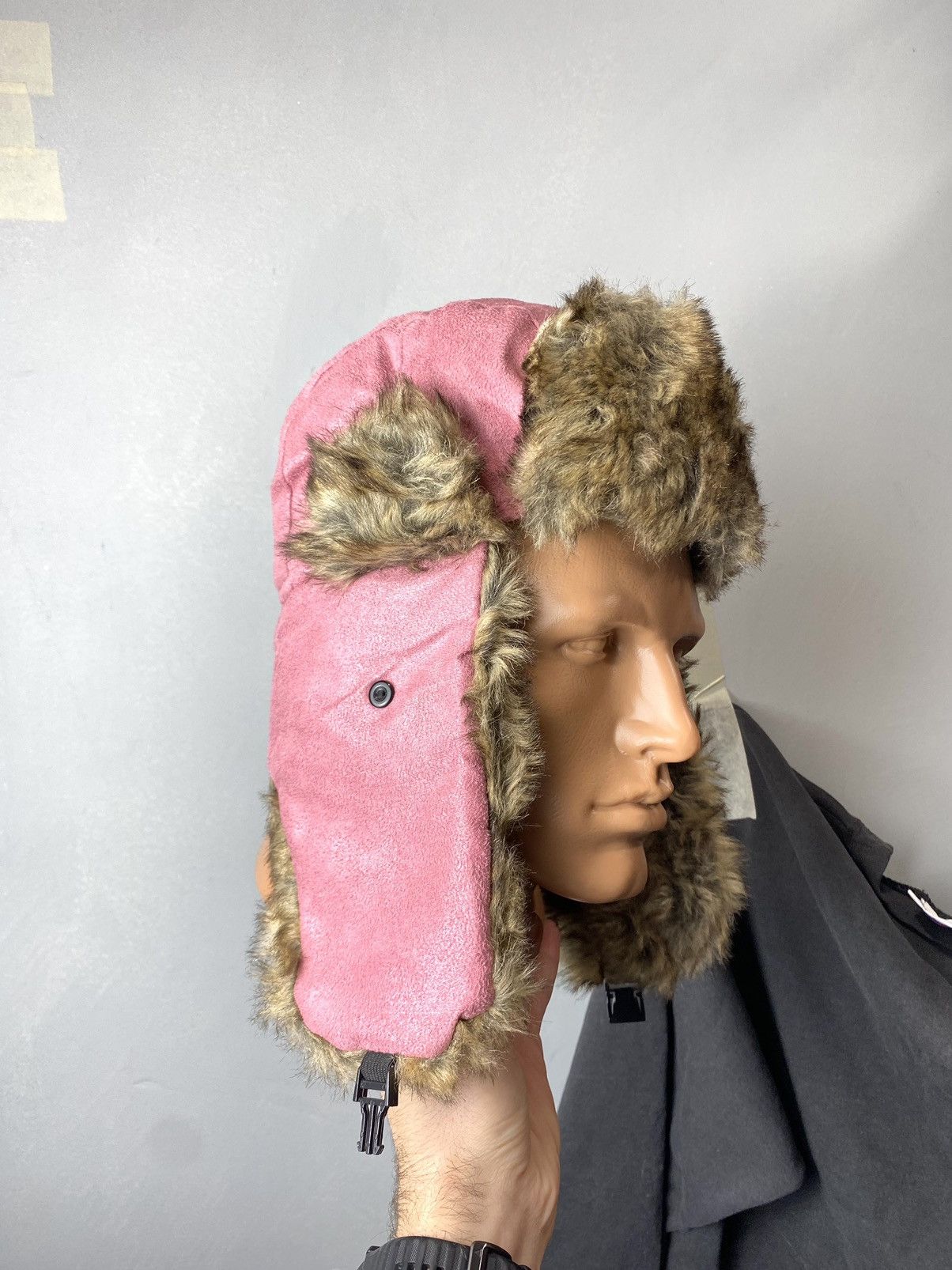 Vintage Vintage Alt Fuzzy Mohair Ushanka USSR Hat Balaclava Size ONE SIZE - 6 Thumbnail
