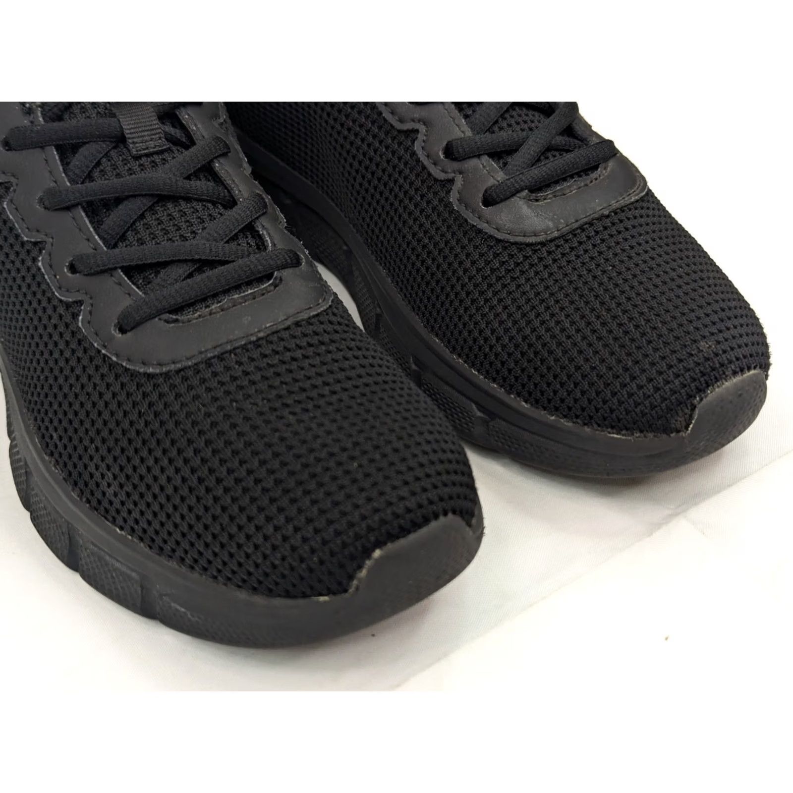 SKECHERS SKECHERS BOBS Sport B Flex Visionary Essence Black Women 8.5 Vegan Knit Running Athletic Logo Sneakers Shoes Size US 9 / IT 39 - 4 Thumbnail