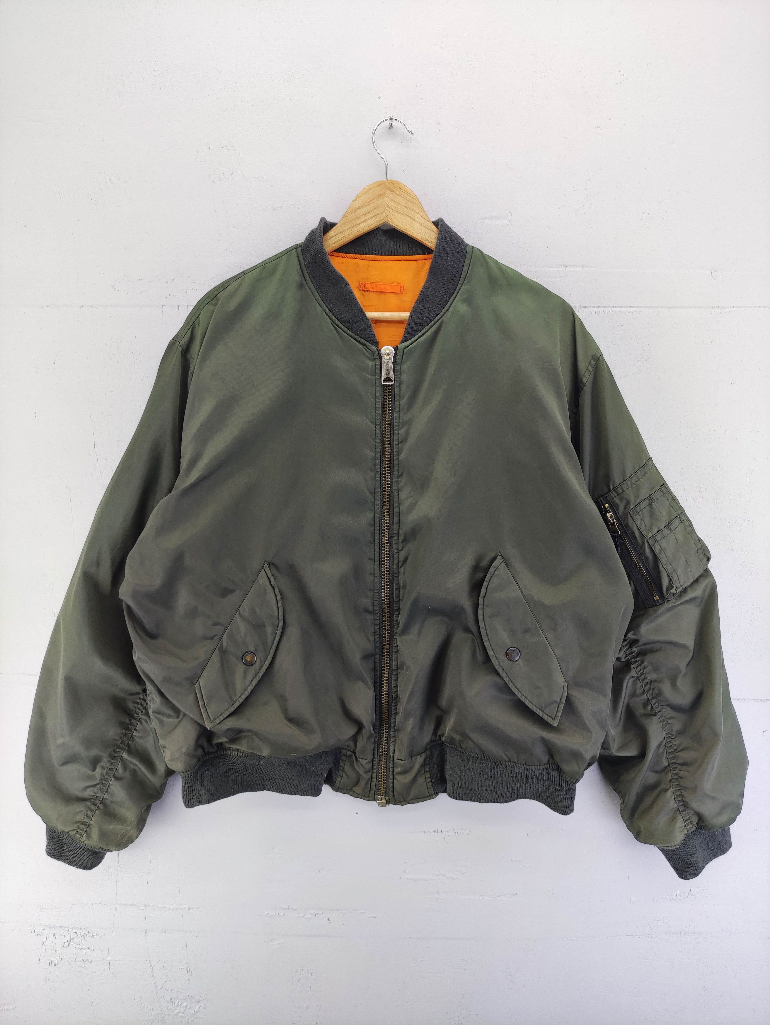 Vintage Vintage Ma-1 Phantom Military Bomber Jacket Size US XL / EU 56 / 4 - 1 Thumbnail