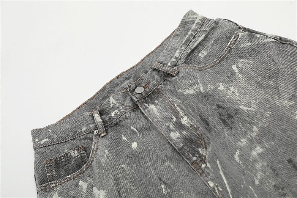 Japanese Brand × Jean Painted Washed Distressed Jeans Size US 27 - 7 Thumbnail