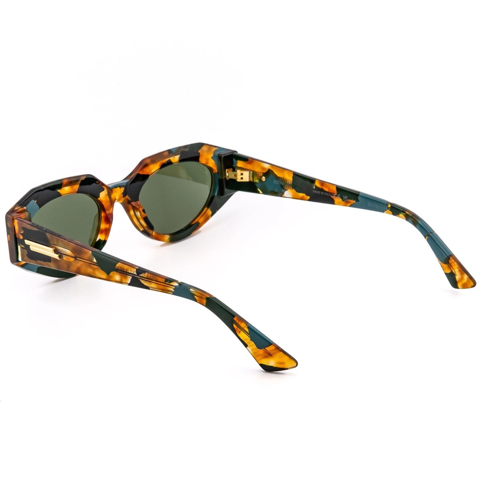 Bottega Veneta BOTTEGA VENETA 1392 ReAce BV1392S Brown Green Sunglass 001 Size ONE SIZE - 4 Thumbnail