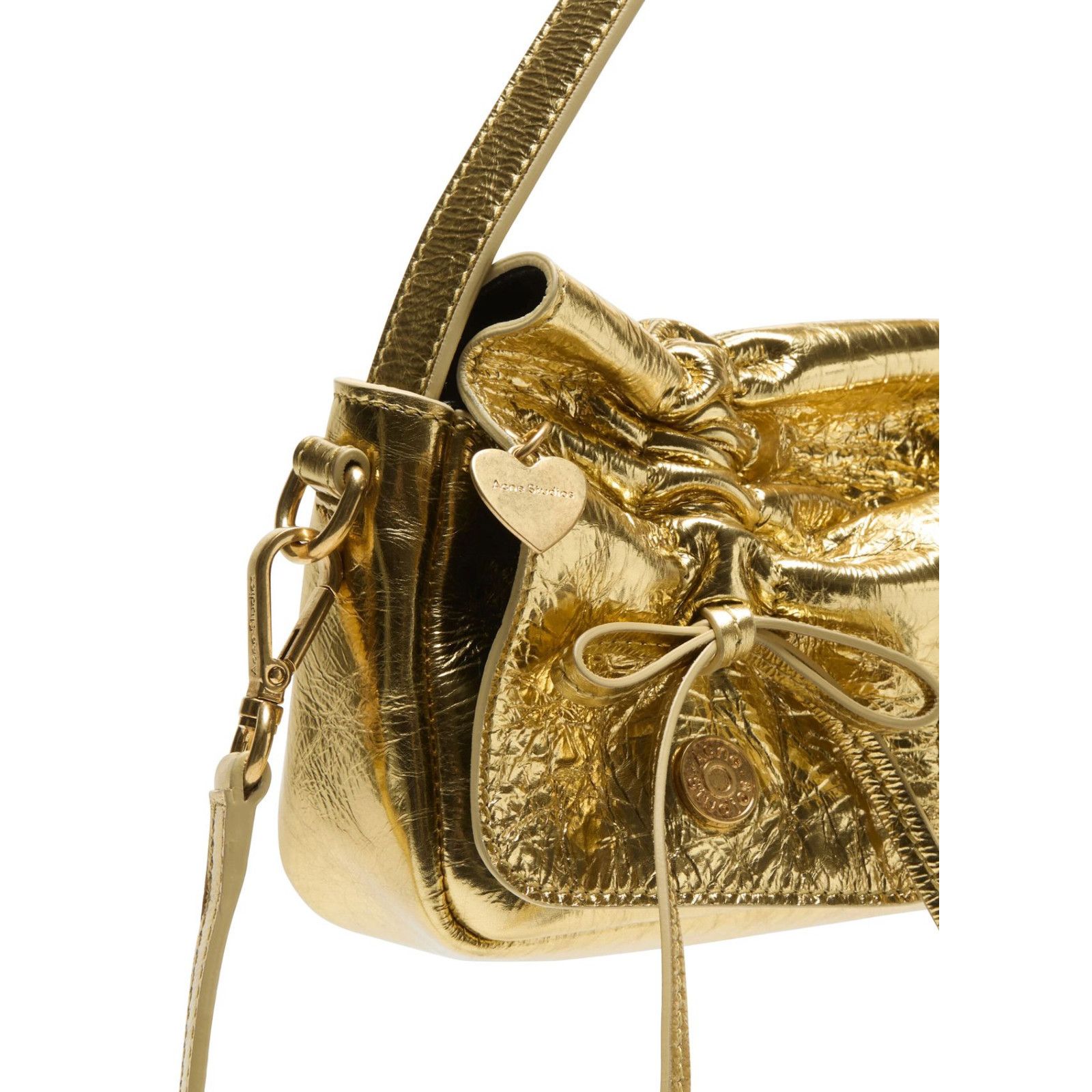 Acne Studios ACNE STUDIOS Multipocket Micro Gold Leather Shoulder Bag New Size ONE SIZE - 4 Thumbnail
