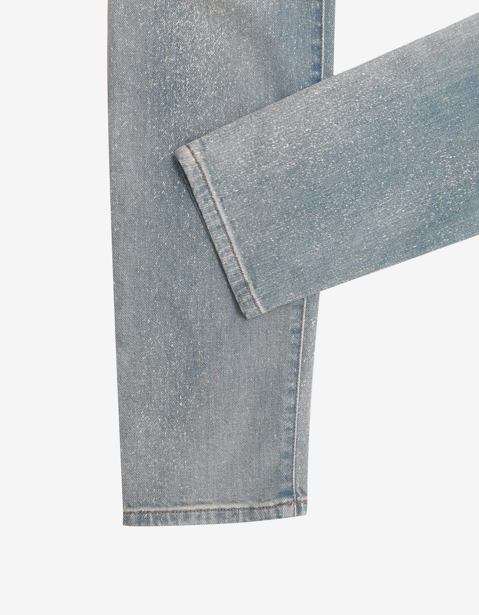 Balmain Balmain Light Blue Faded Biker Jeans Size US 31 - 4 Thumbnail