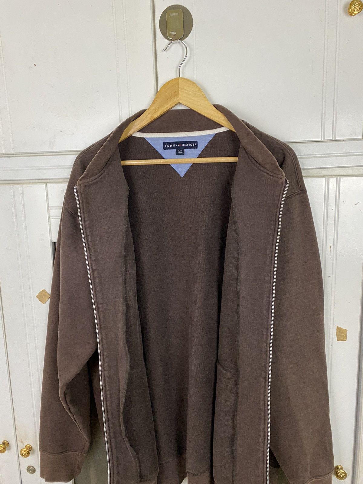 Tommy Hilfiger × Vintage Vintage Tommy Hilfiger Sweater Zip Up Size US XL / EU 56 / 4 - 8 Thumbnail