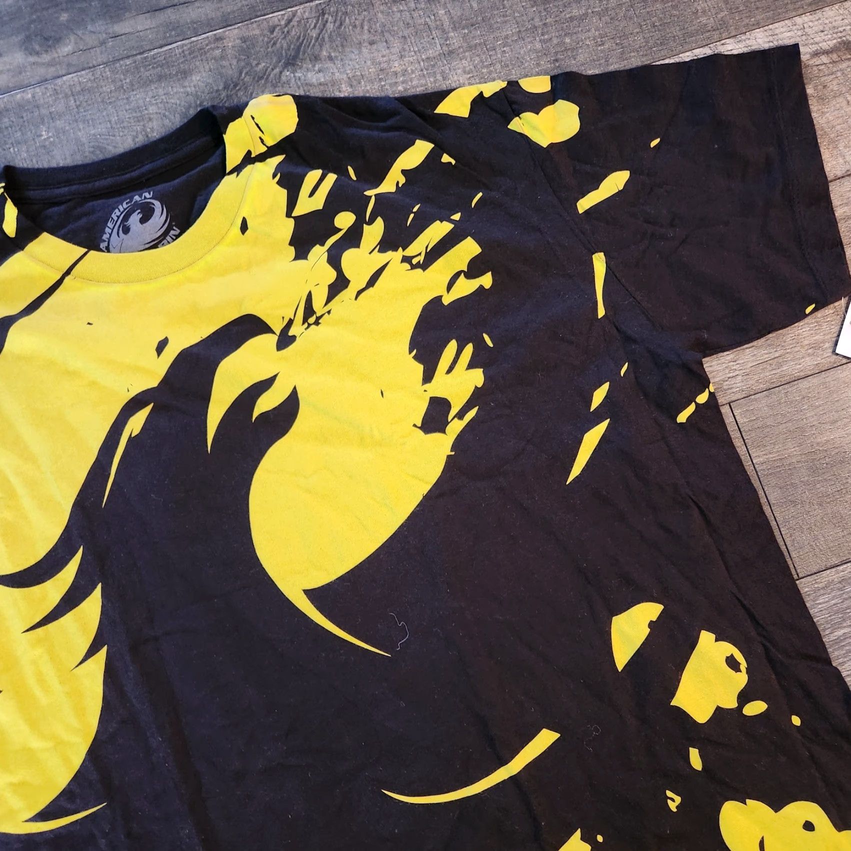 J Brand VINTAGE not - actual title provided; cannot assume vintage. Crazy AOP Phynix Graphic Rugby Brand T Shirt Tee Mens 2XL Black Yellow Awmercan Size US XXL / EU 58 / 5 - 3 Thumbnail