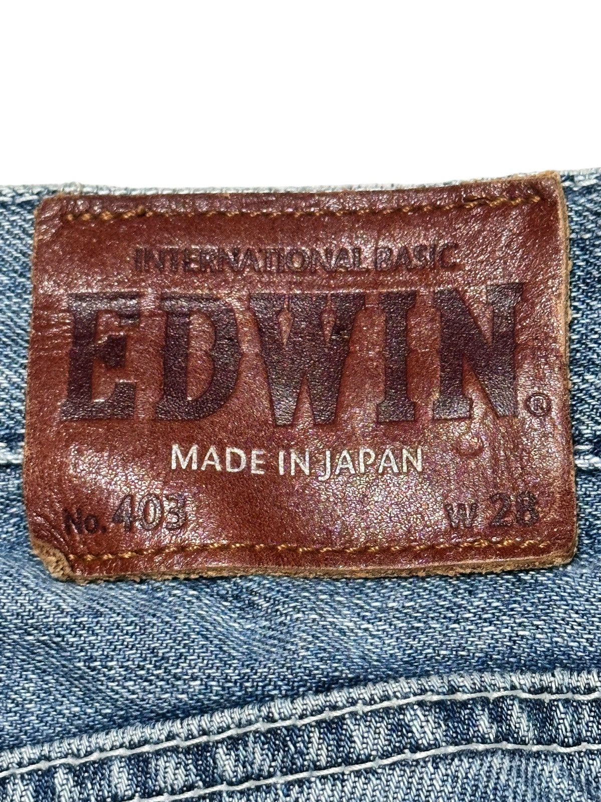Edwin Edwin 403 Vintage With Distressed Straight Leg & Faded Wash Size US 30 / EU 46 - 13 Thumbnail