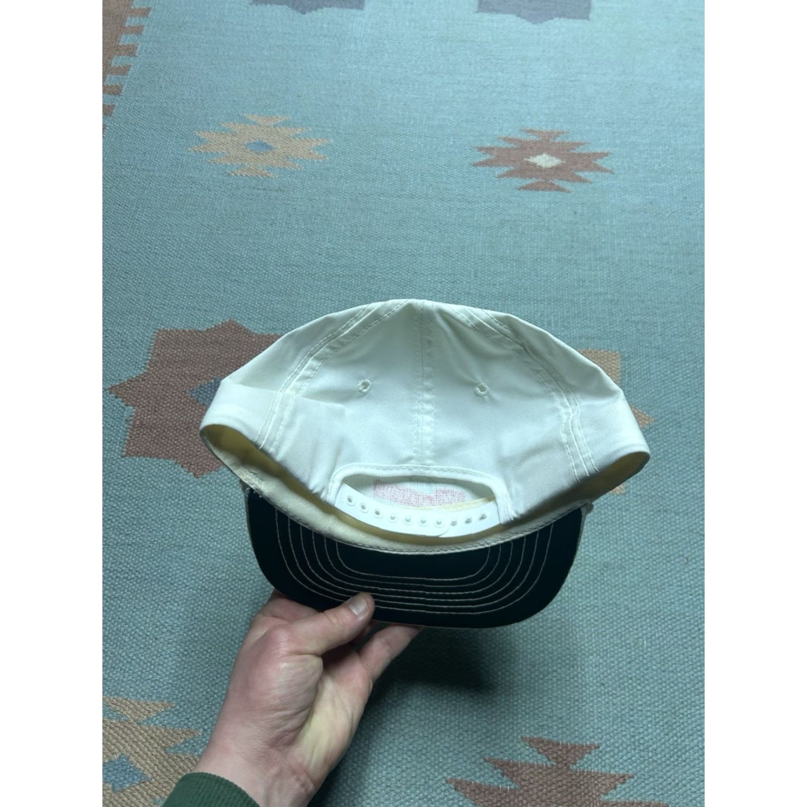 Vintage VINTAGE SnapBack Hat Cap UAW driving force GM union white made in USA Men Adjustable US A theme USA MGMT? Size ONE SIZE - 4 Thumbnail