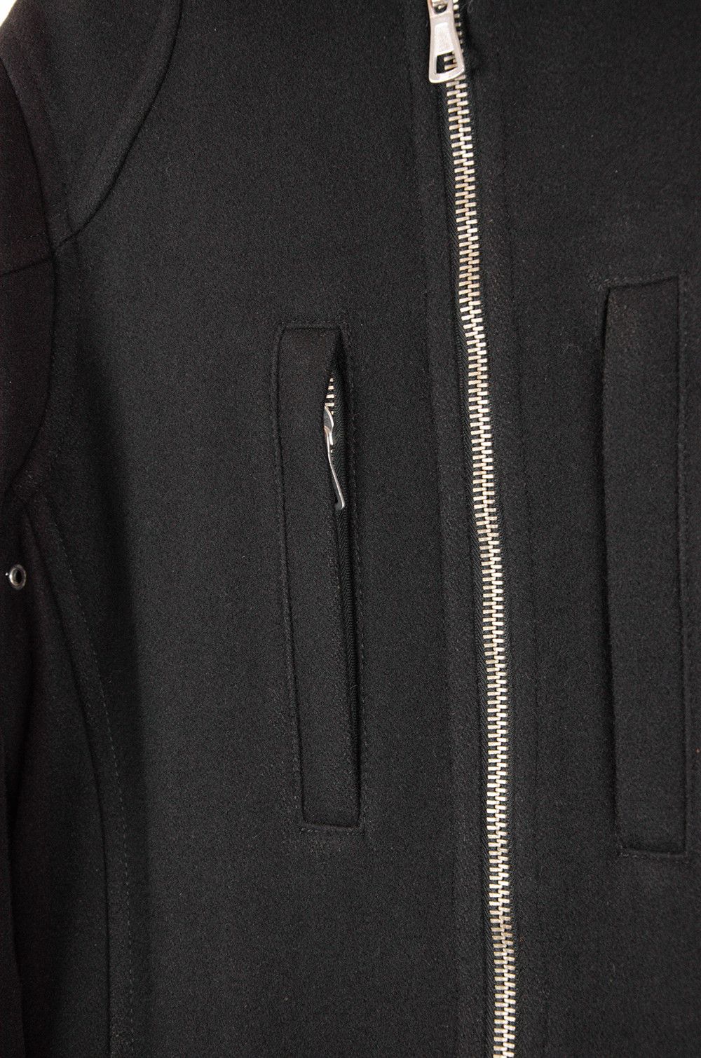 Dsquared2 Dsquared2 Italian Wool Long Coat Black IT48 Size US M / EU 48-50 / 2 - 7 Thumbnail
