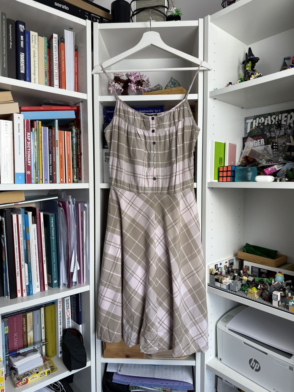 Barbour × Designer Vintage y2k Burbour tartan checked mid length dress S rare Size S / US 4 / IT 40 - 1 Thumbnail