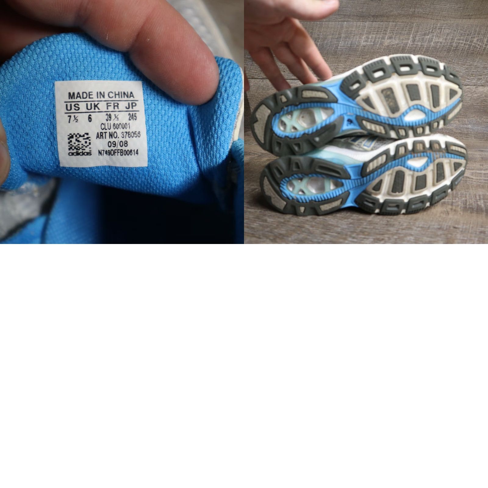 Adidas Adidas Boost Sneakers Women's Cross Training Athletic Size 7.5 Blue/White Shoewear 378056 Size US 8 / IT 38 - 8 Thumbnail