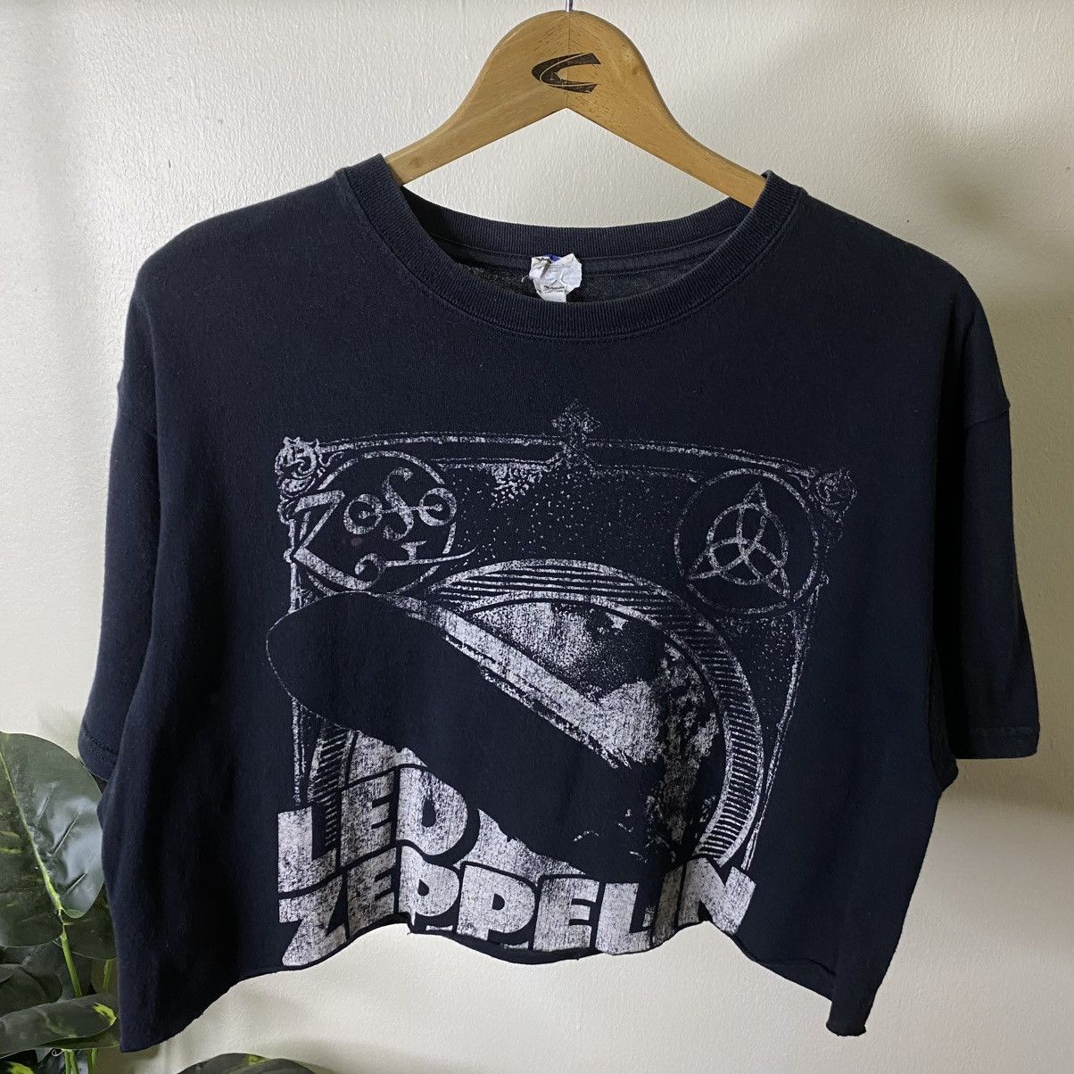 Led Zeppelin Vintage Y2K Led Zeppelin Band Cut Cropped T Shirt Size US L / EU 52-54 / 3 - 2 Thumbnail