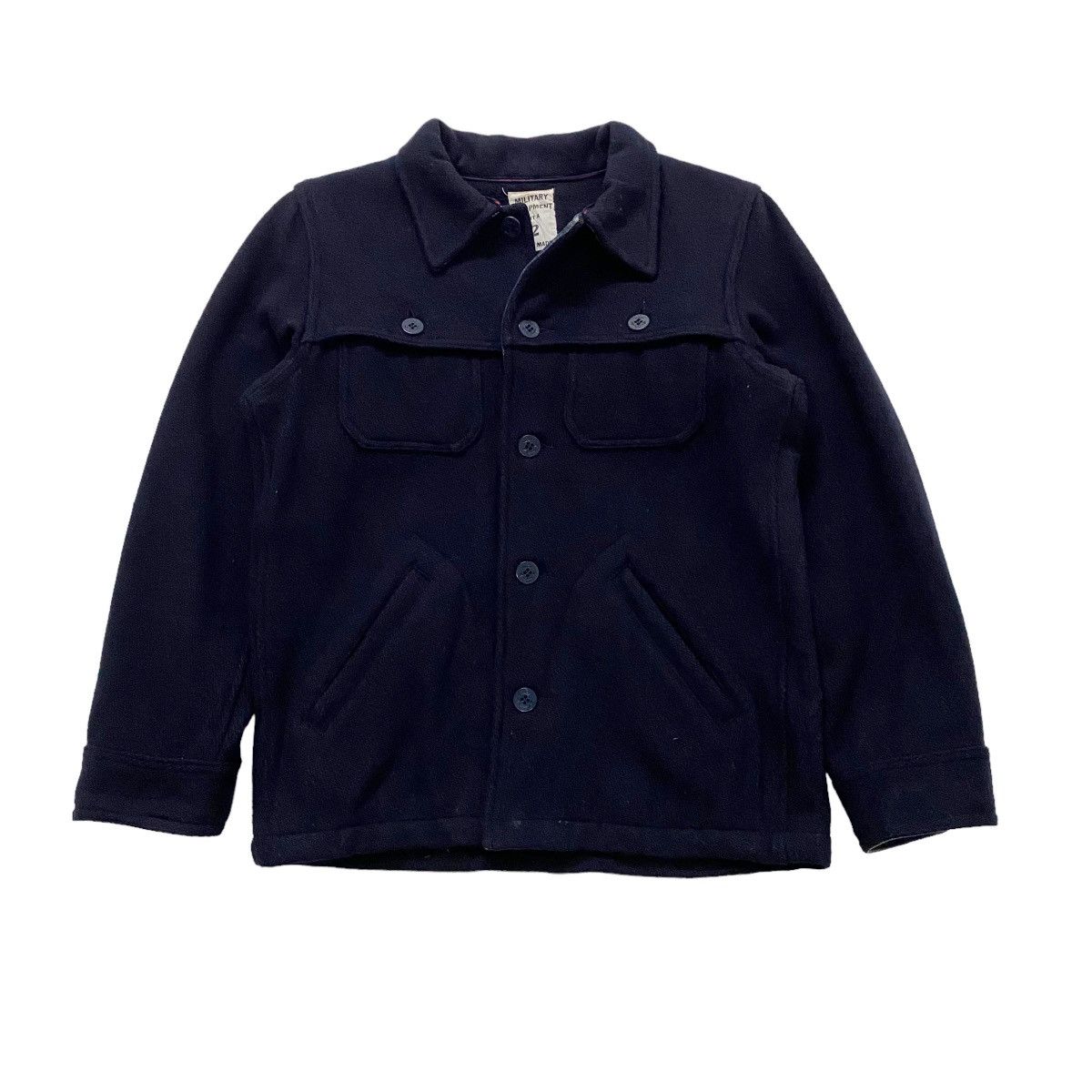 Indigo × Japanese Brand ☀️Vintage Military Equipment wool indigo button jacket Size US S / EU 44-46 / 1 - 1 Thumbnail