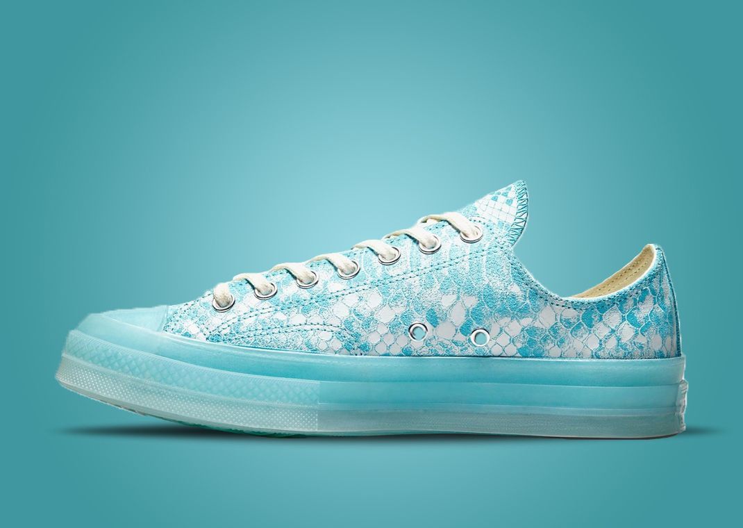 Converse 💚 2022 Golf Wang x Converse "Blue Python" Chuck 70 OX NEW Size US 11 / EU 44 - 4 Thumbnail