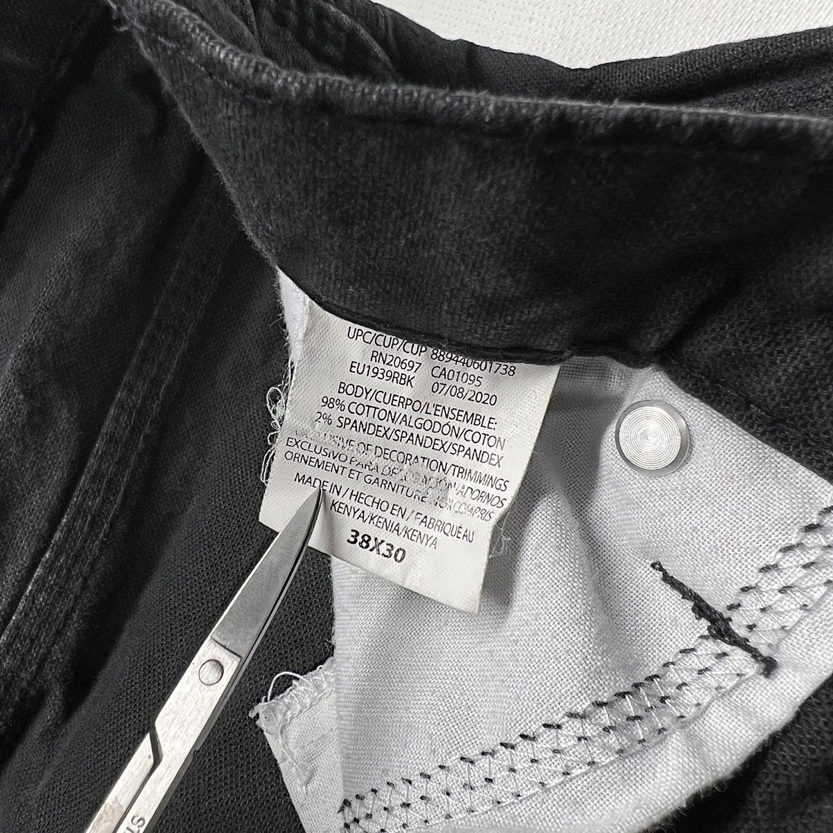 Dickies × Vintage VTG Dickies Pants Black Carpenter Straight Worn Workwear Size US 38 / EU 54 - 7 Thumbnail