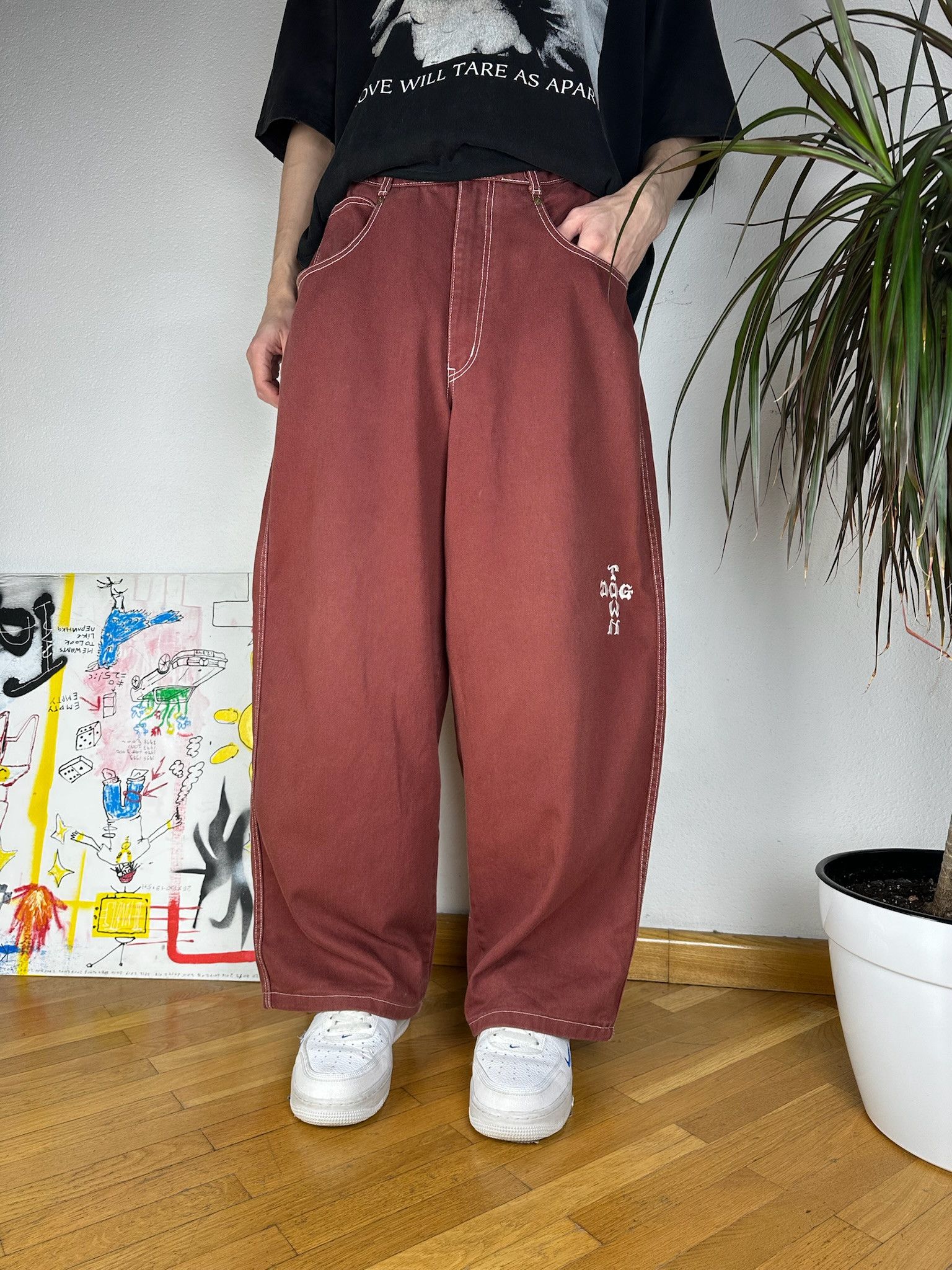 Dogtown Dogtown Baggy Large Pocket Jeans jnco Ecko unltd style Size US 33 - 7 Thumbnail