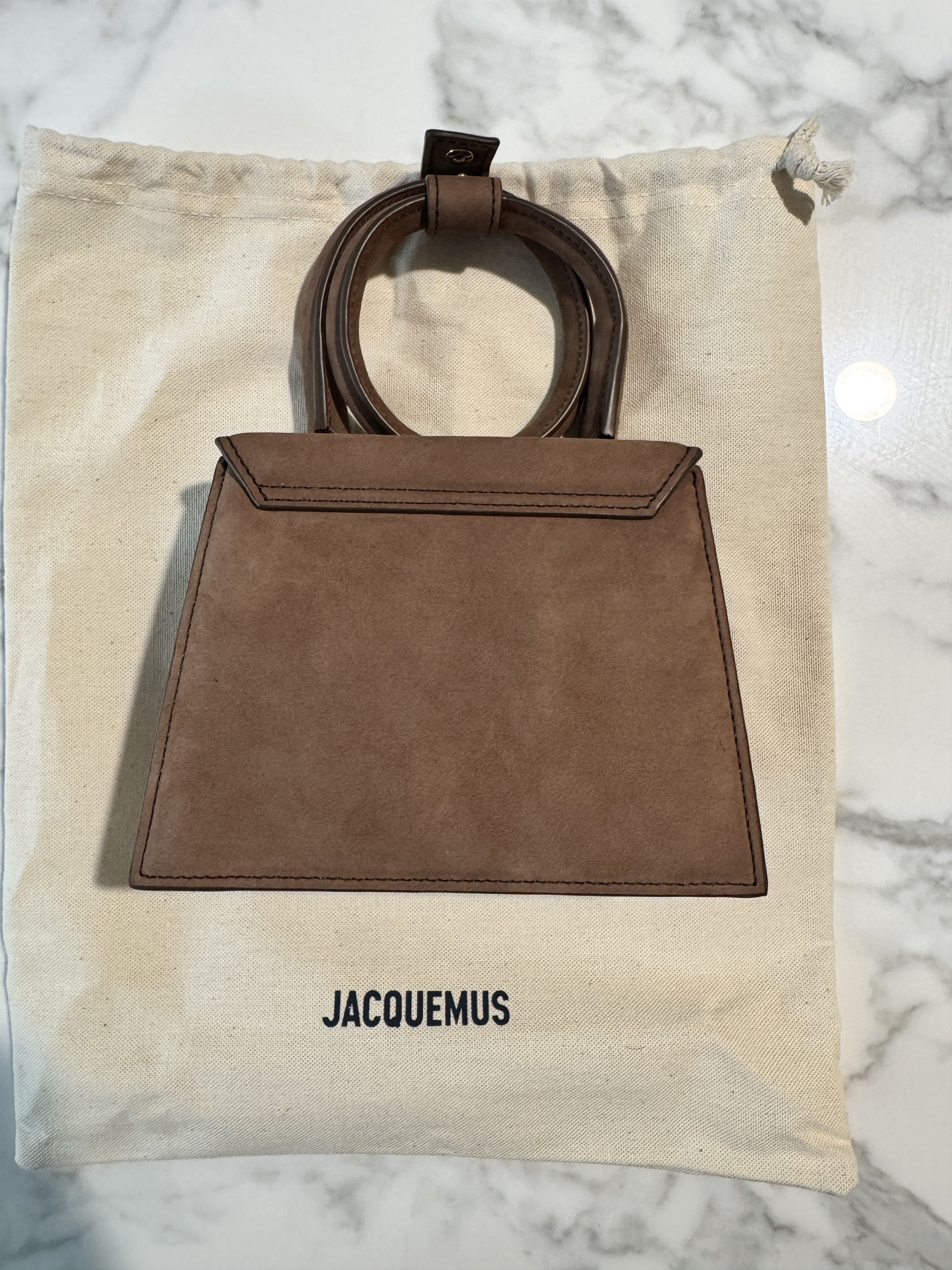 Jacquemus Le Chiquito à Noeud Marron Size ONE SIZE - 3 Thumbnail
