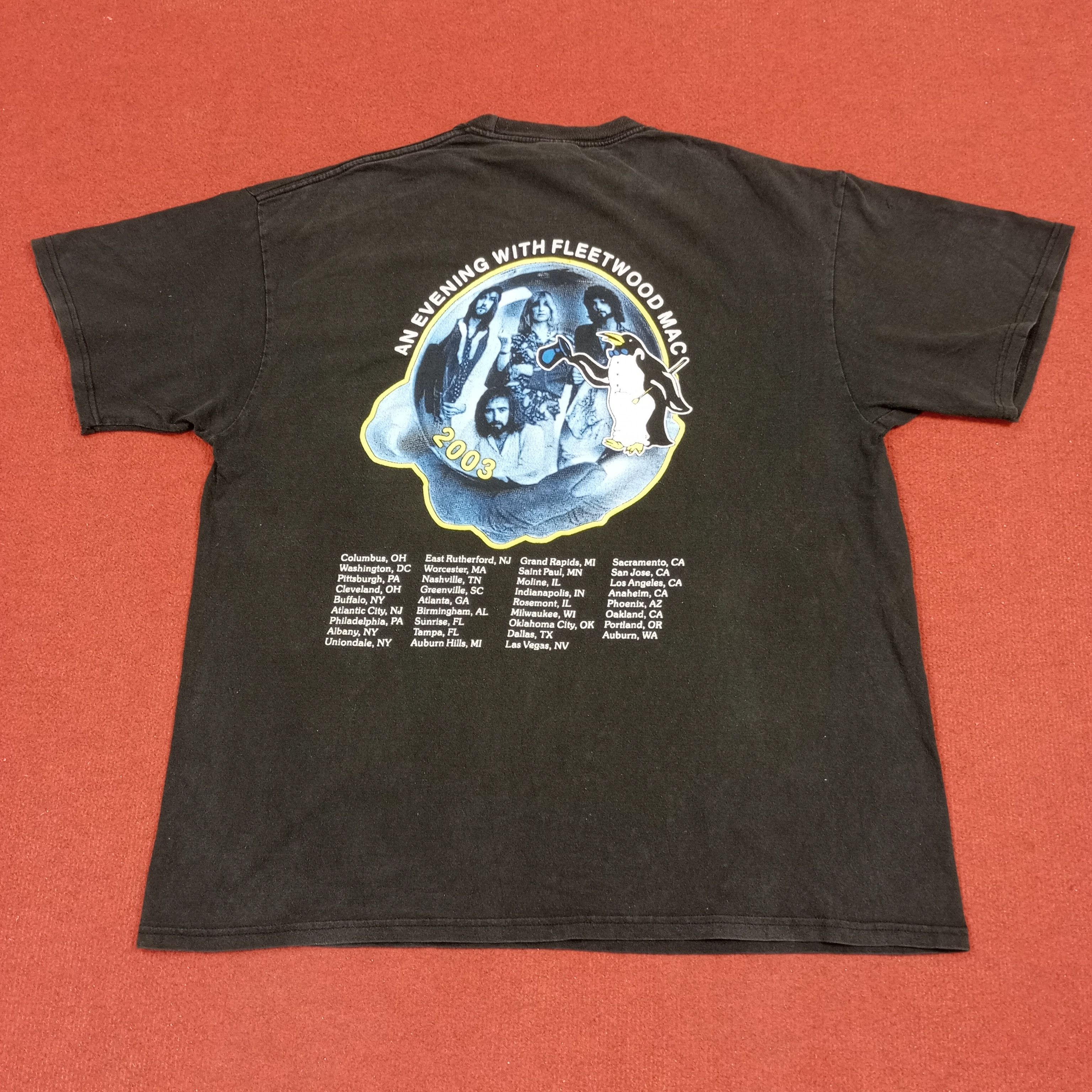 Band Tees × Vintage Fleetwood Mac Rock Band Music 2003 Tour Vintage Tshirt Size US XL / EU 56 / 4 - 3 Thumbnail