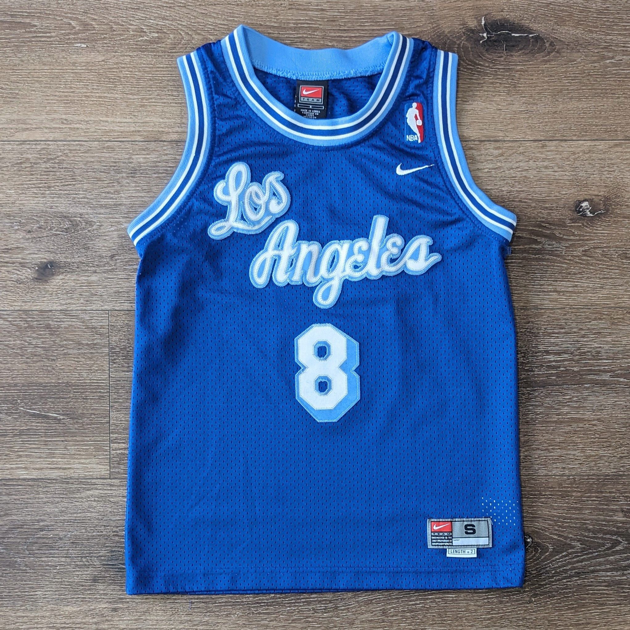 RARE AUTHENTIC Nike Kobe Bryant Los Angeles Lakers Blue Throwback Jersey #8  XXL